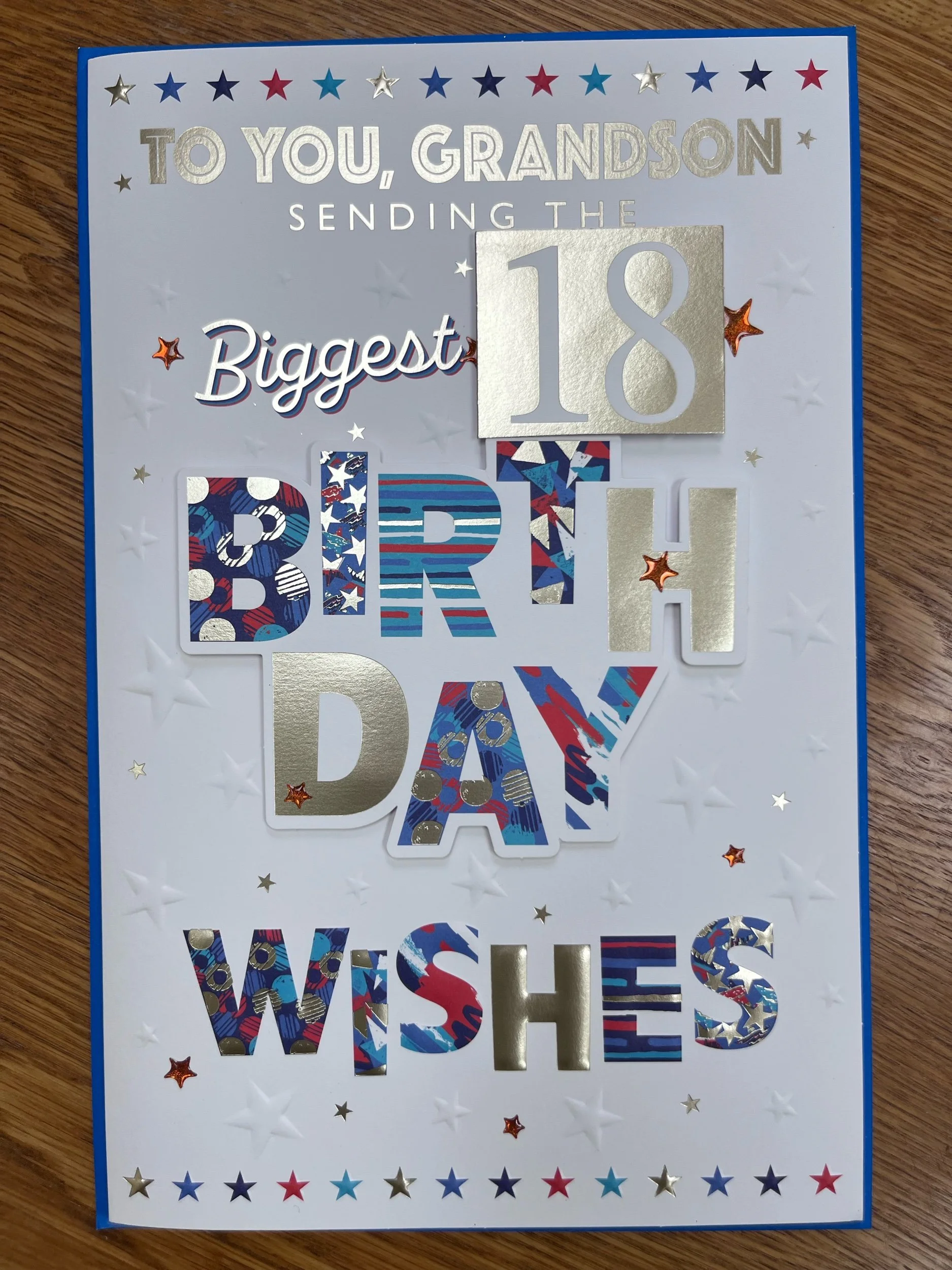 Extra Special Grandson 18th birthday card