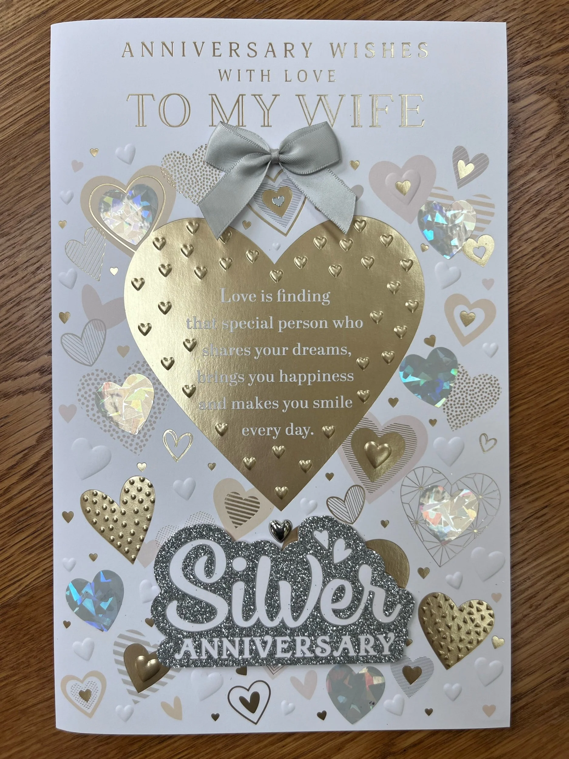 Extra Special Wife 25th Anniversary card
