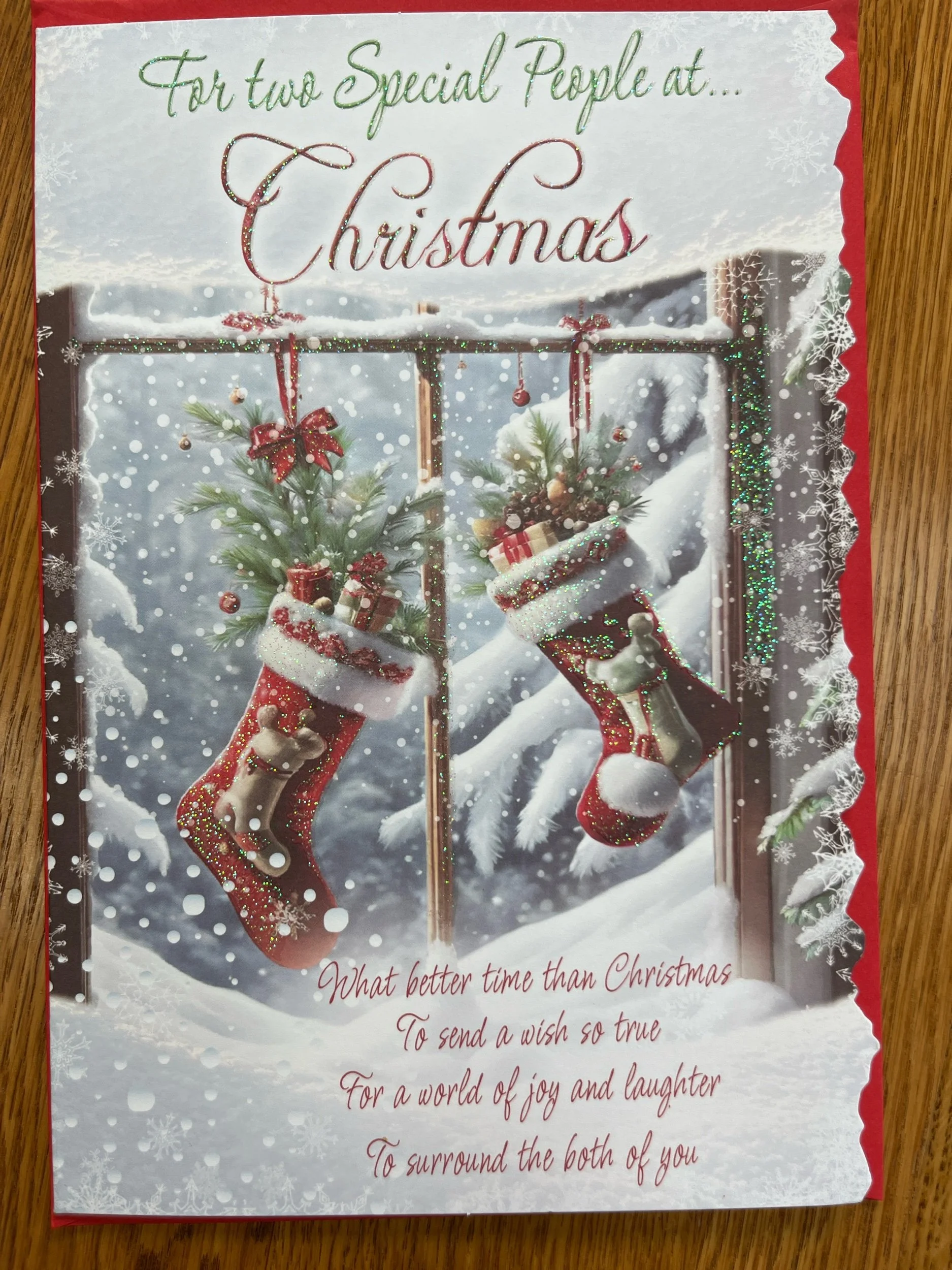 Special Niece and Partner christmas card