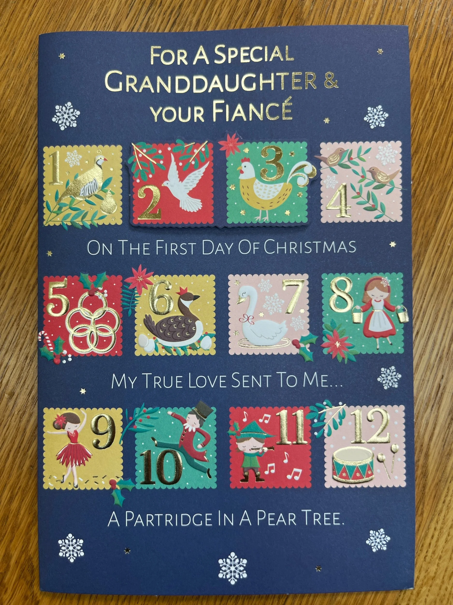 Granddaughter and Fiance christmas card