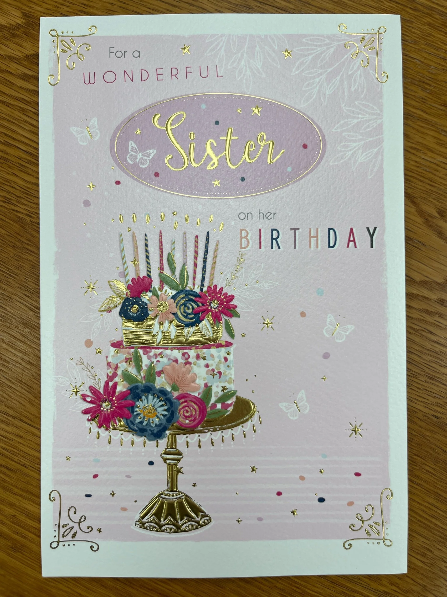 Sister birthday card