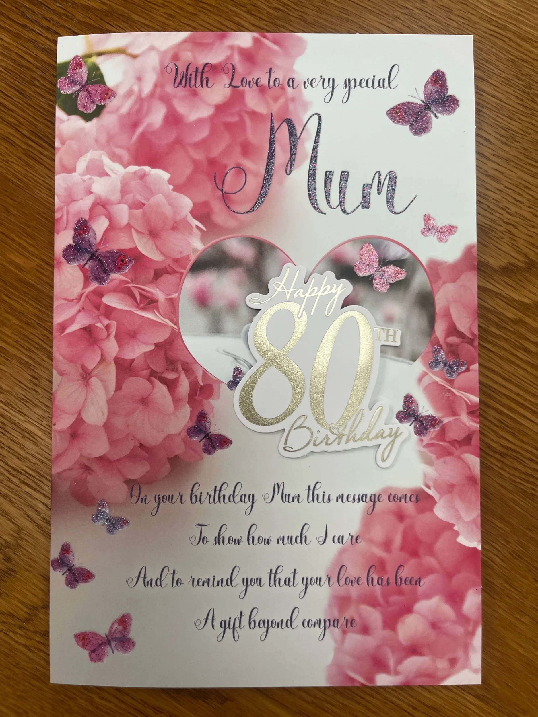 Special Mum 80th birthday card