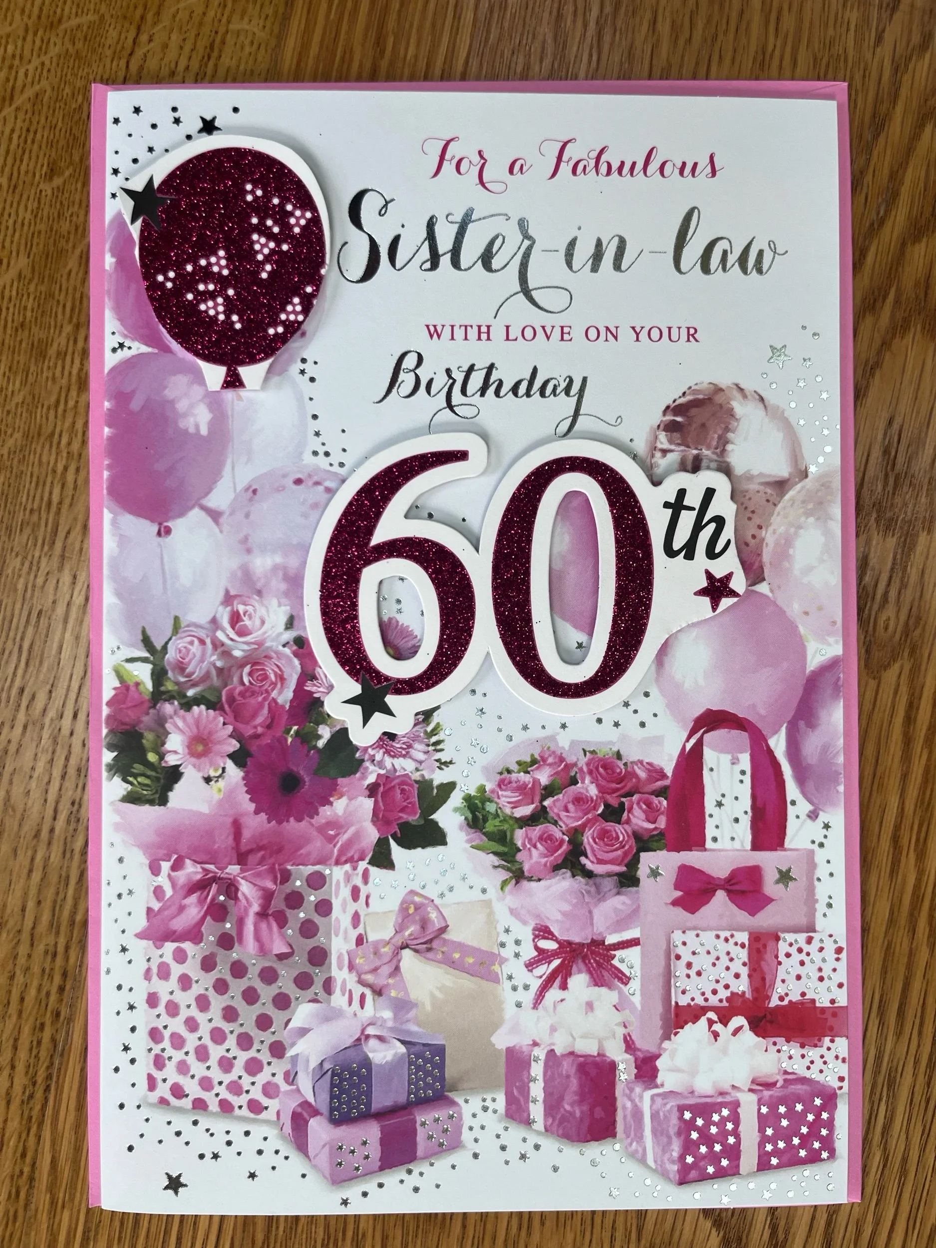 Sister-in-Law 60th birthday card