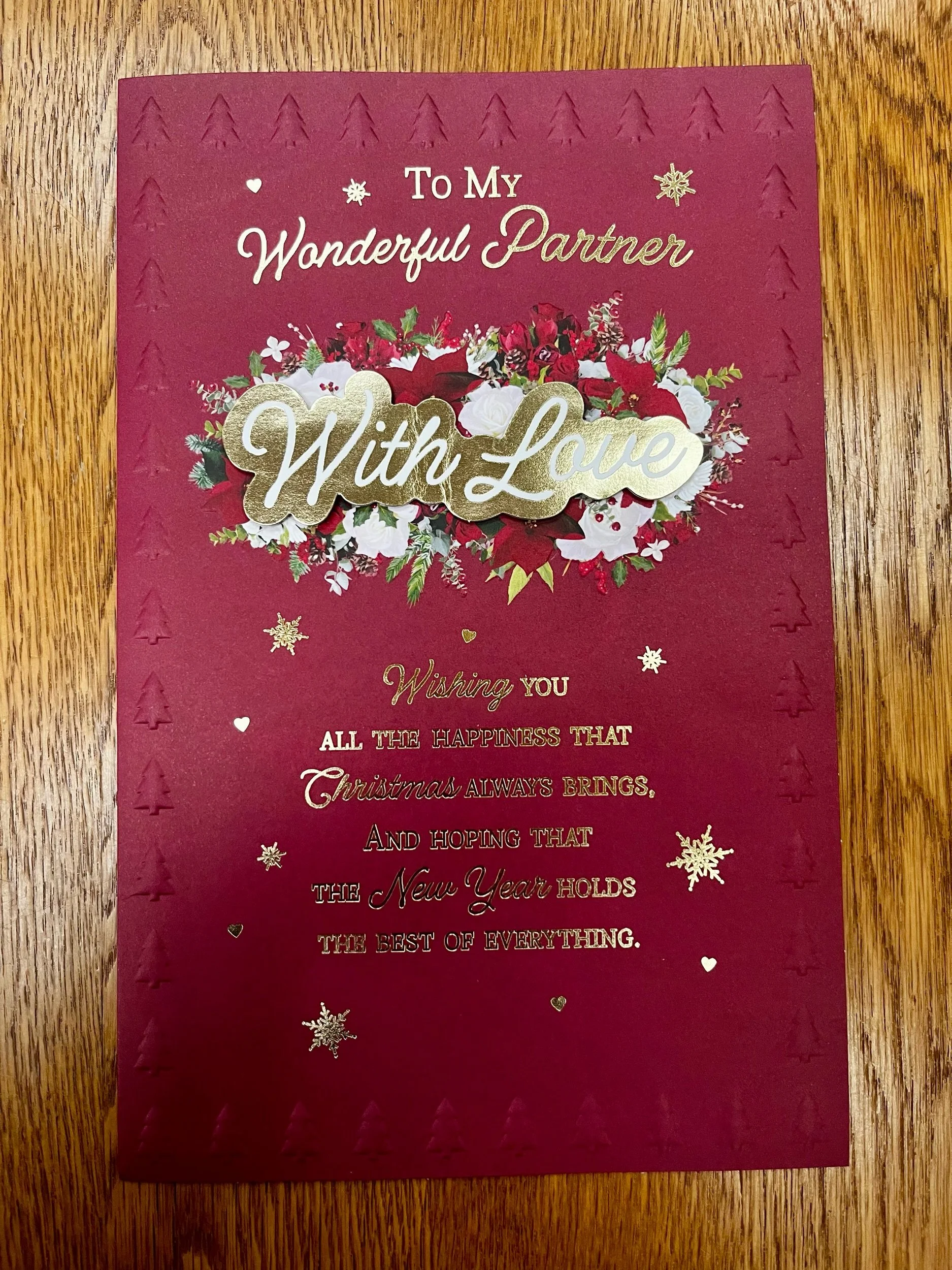 Extra Special Partner christmas card