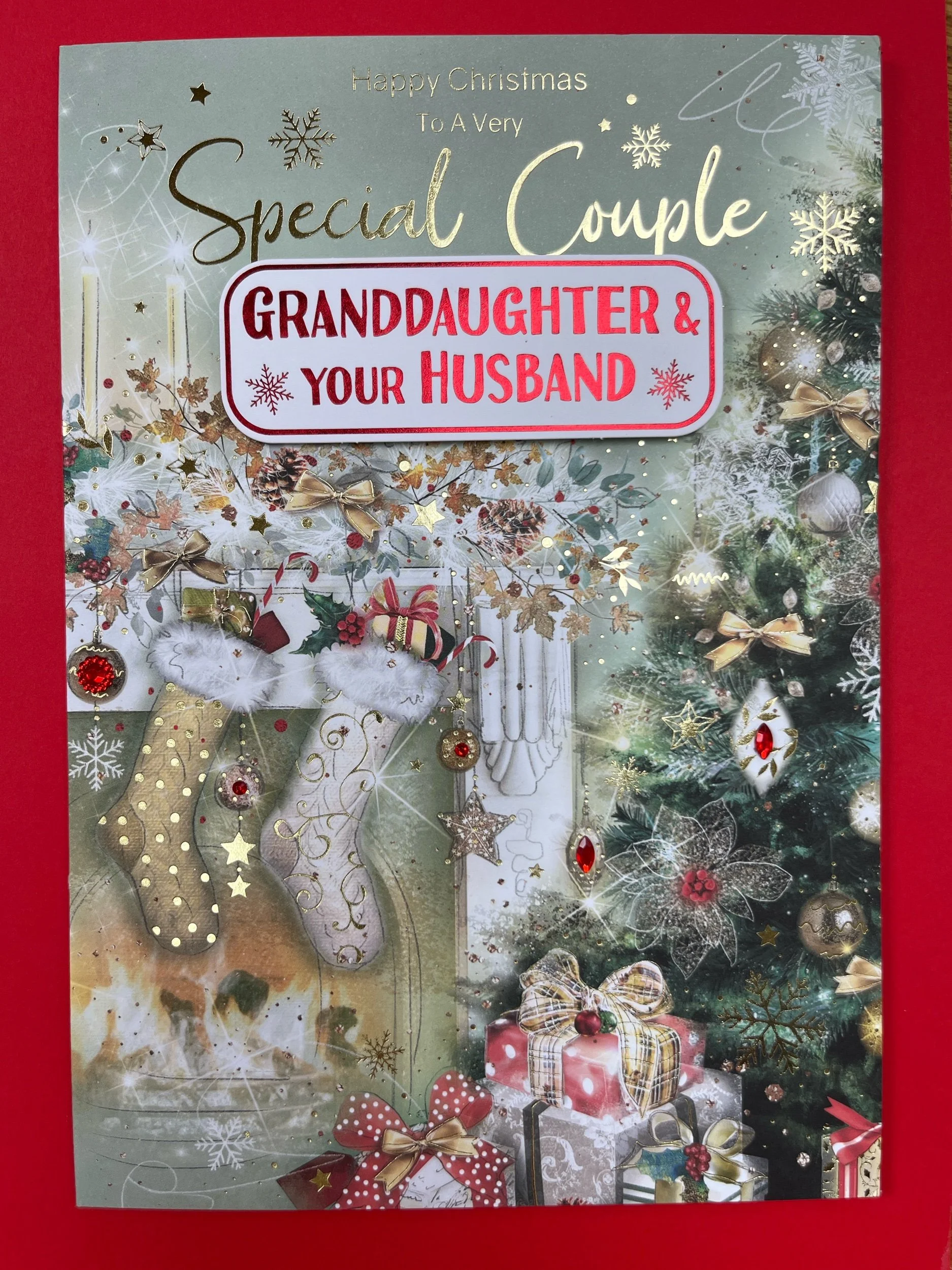 Special Granddaughter and Husband christmas card