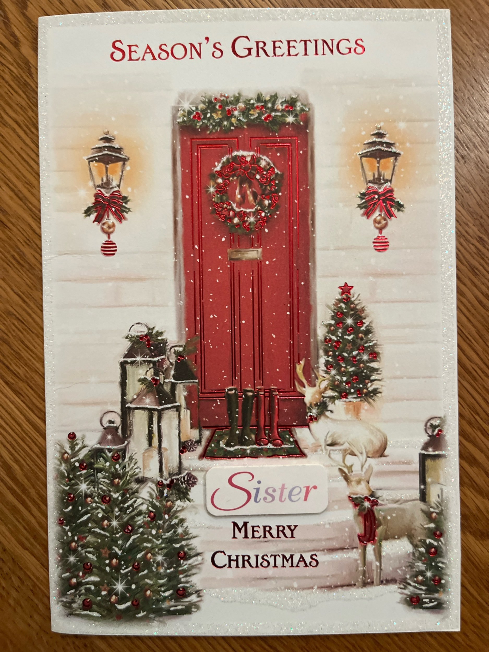 Sister christmas  card