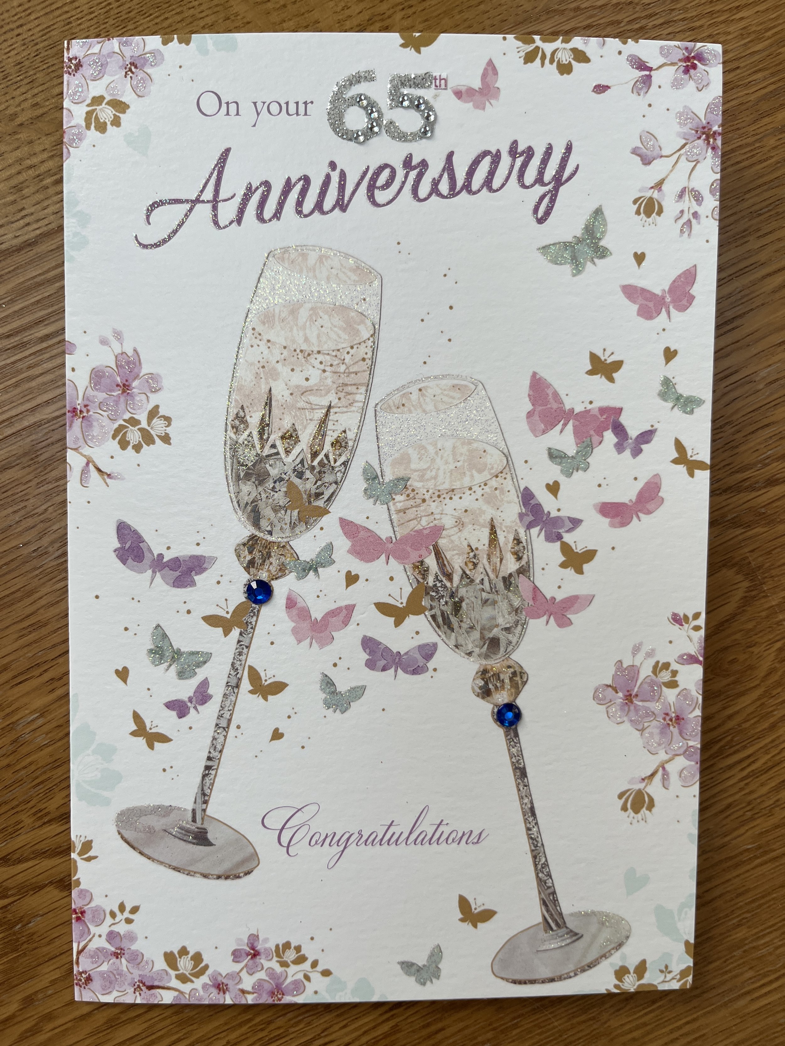65th Aniversary card