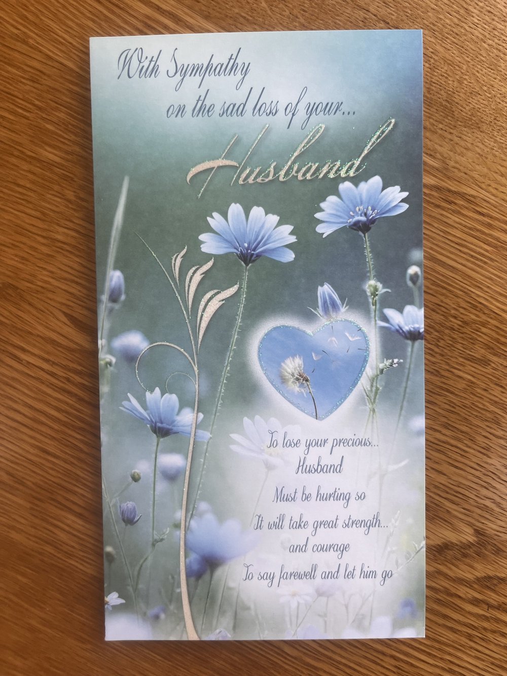 Husband Sympathy Card — Special Thoughts