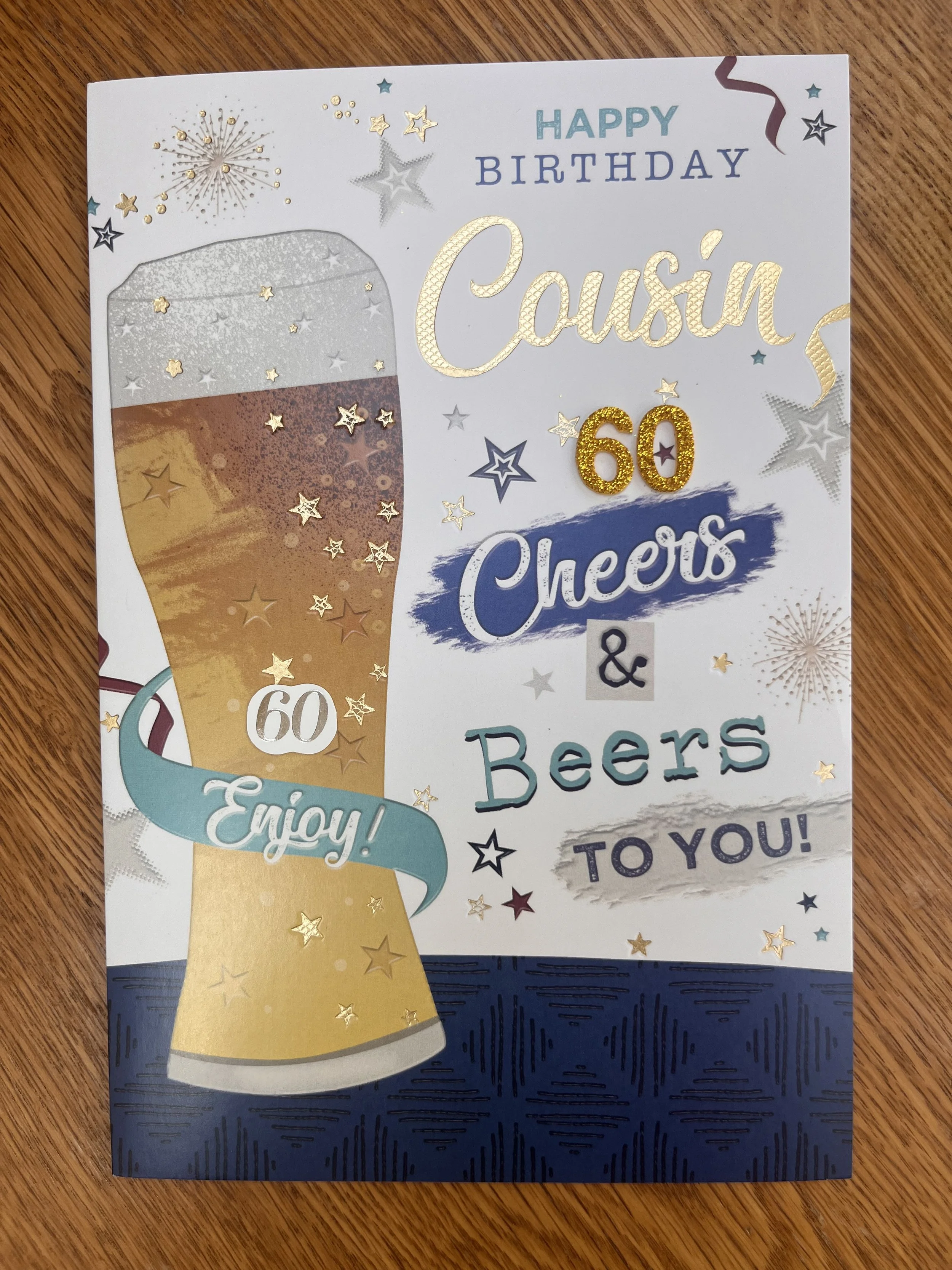 Cousin 60th Birthday Card