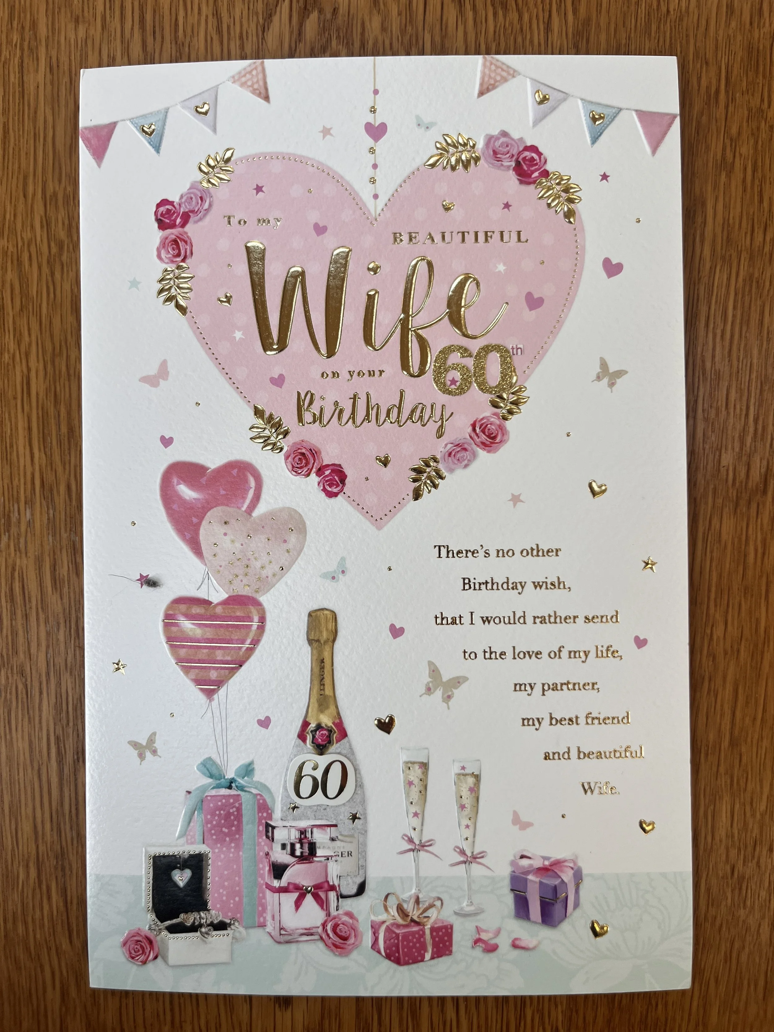 Special Wife 60th birthday card
