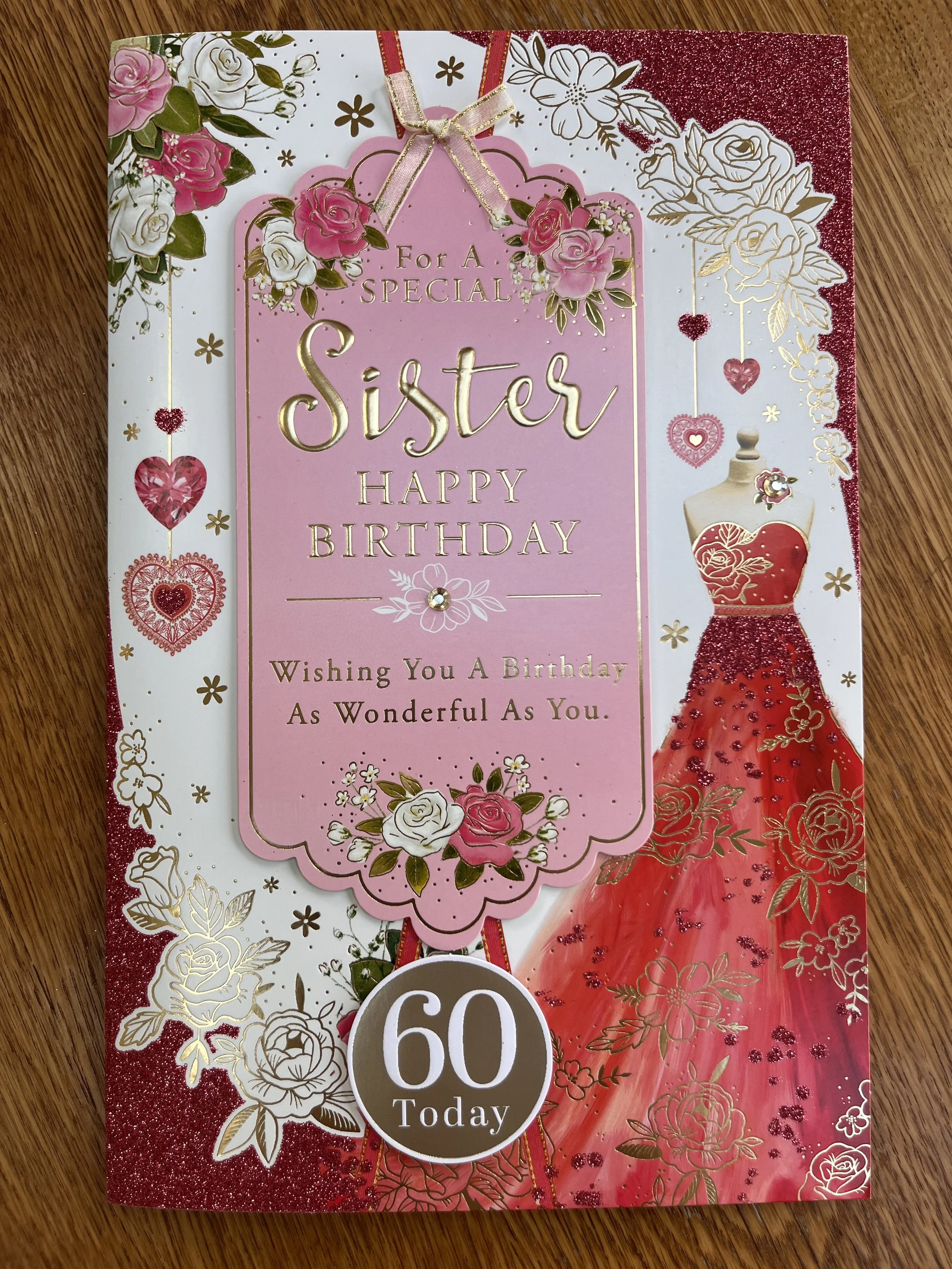 Extra Special Sister 60th Birthday card