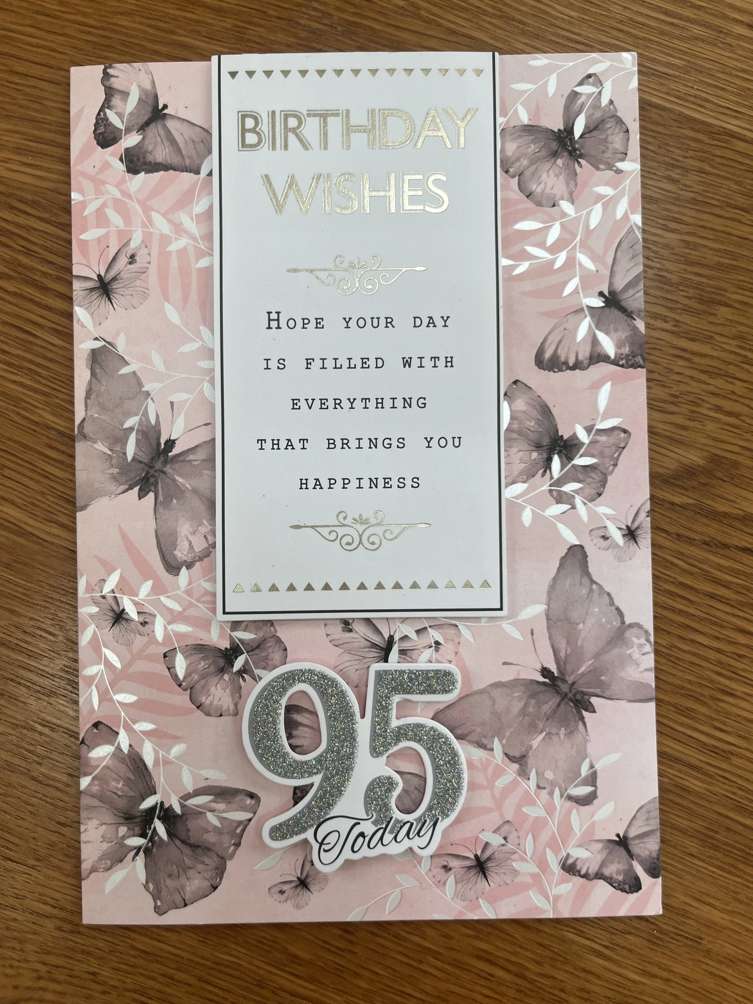 Ladies 95th birthday card