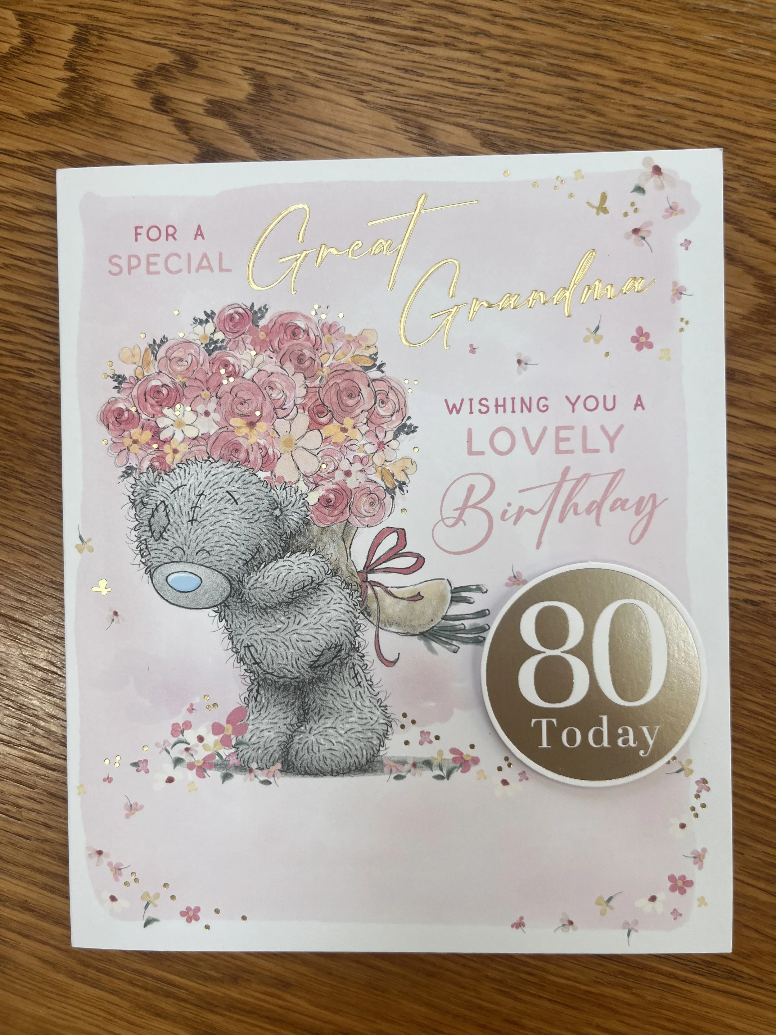 Great Grandma  80th Birthday Card