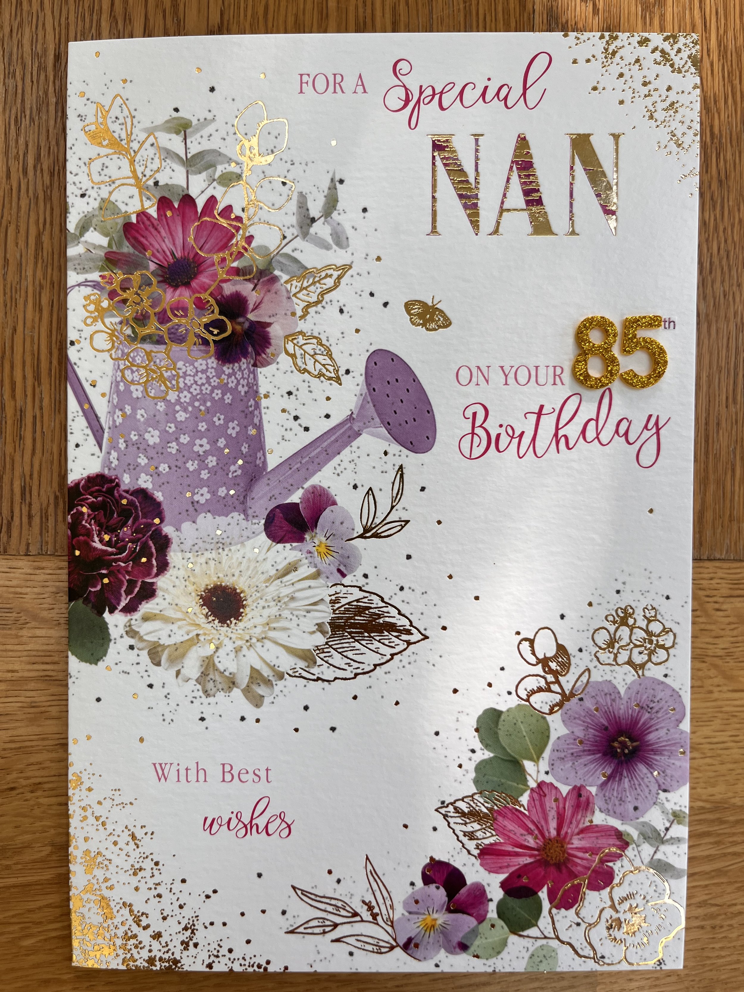 Nan 85th birthday card