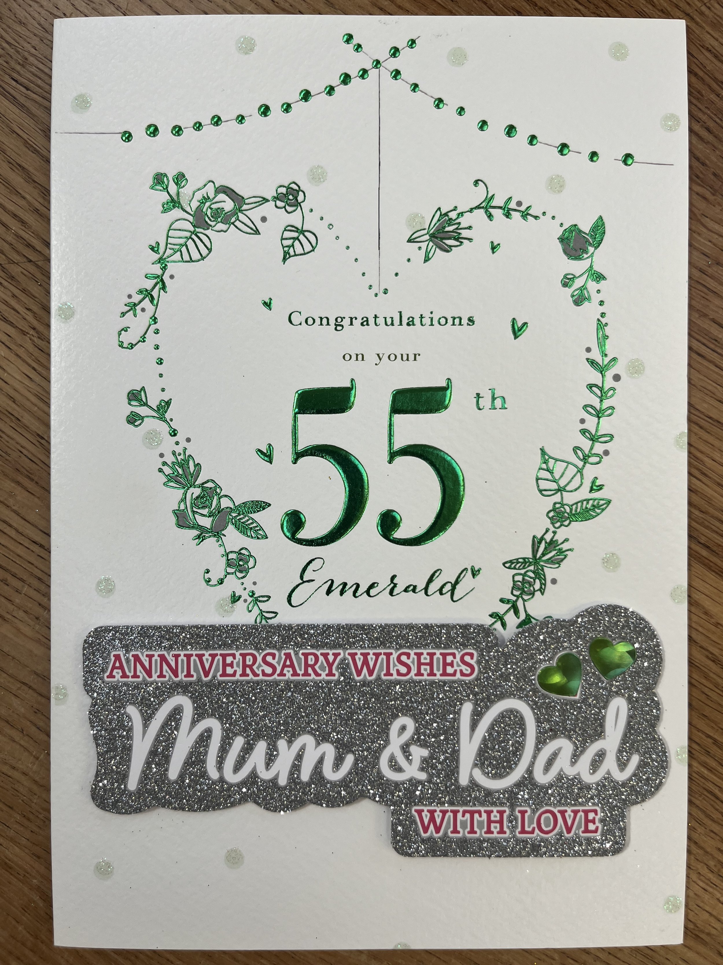 Mum and Dad 55th Anniversary Card