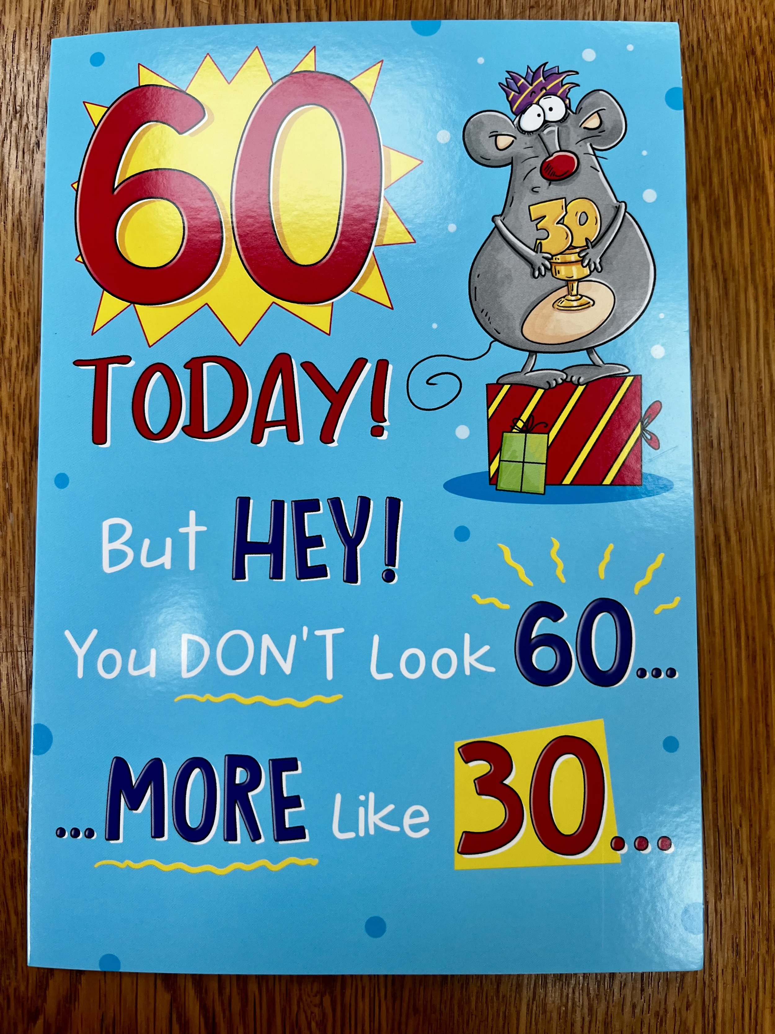 Funny  60th birthday card