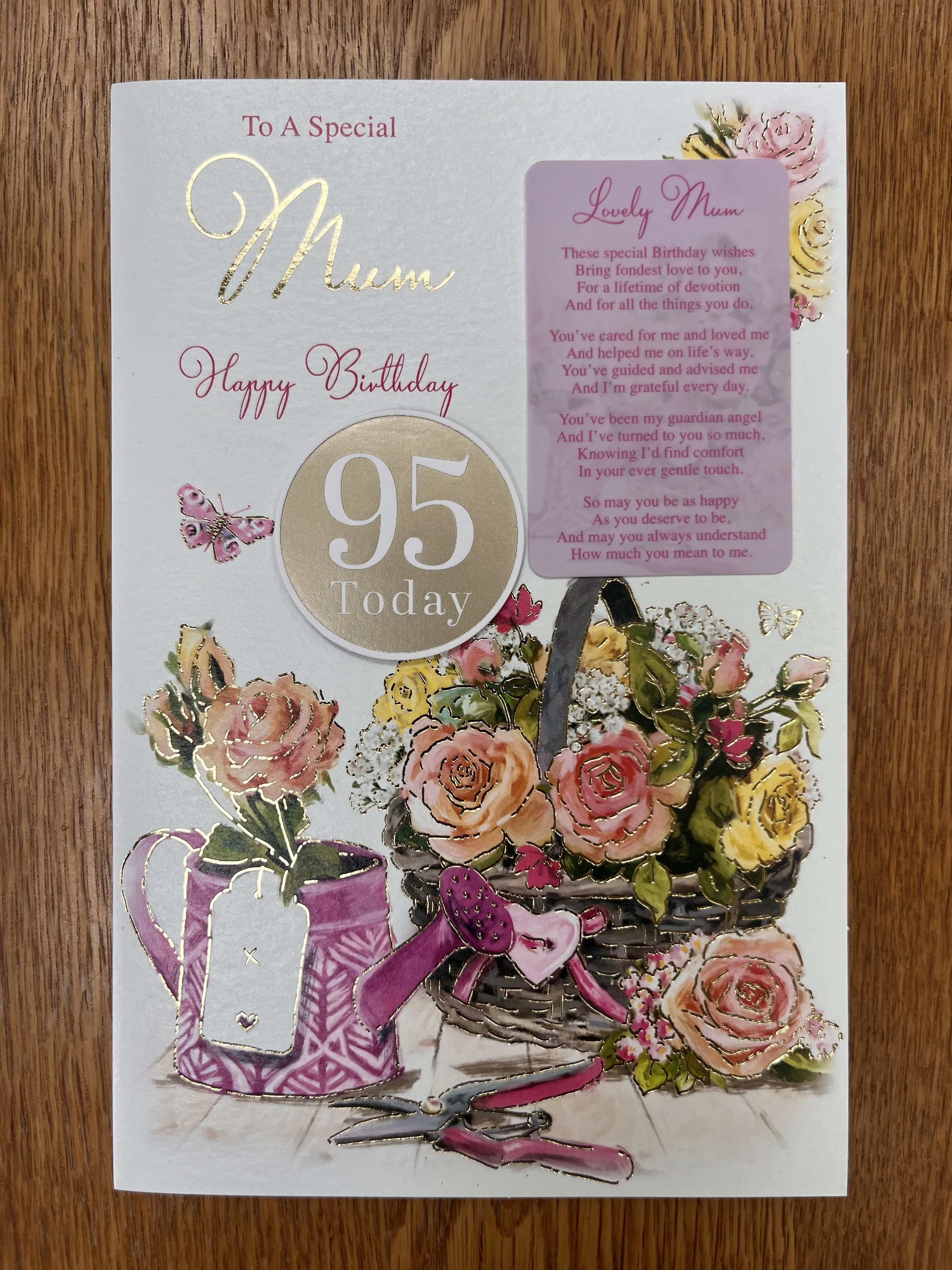 Mum 95th Birthday Card
