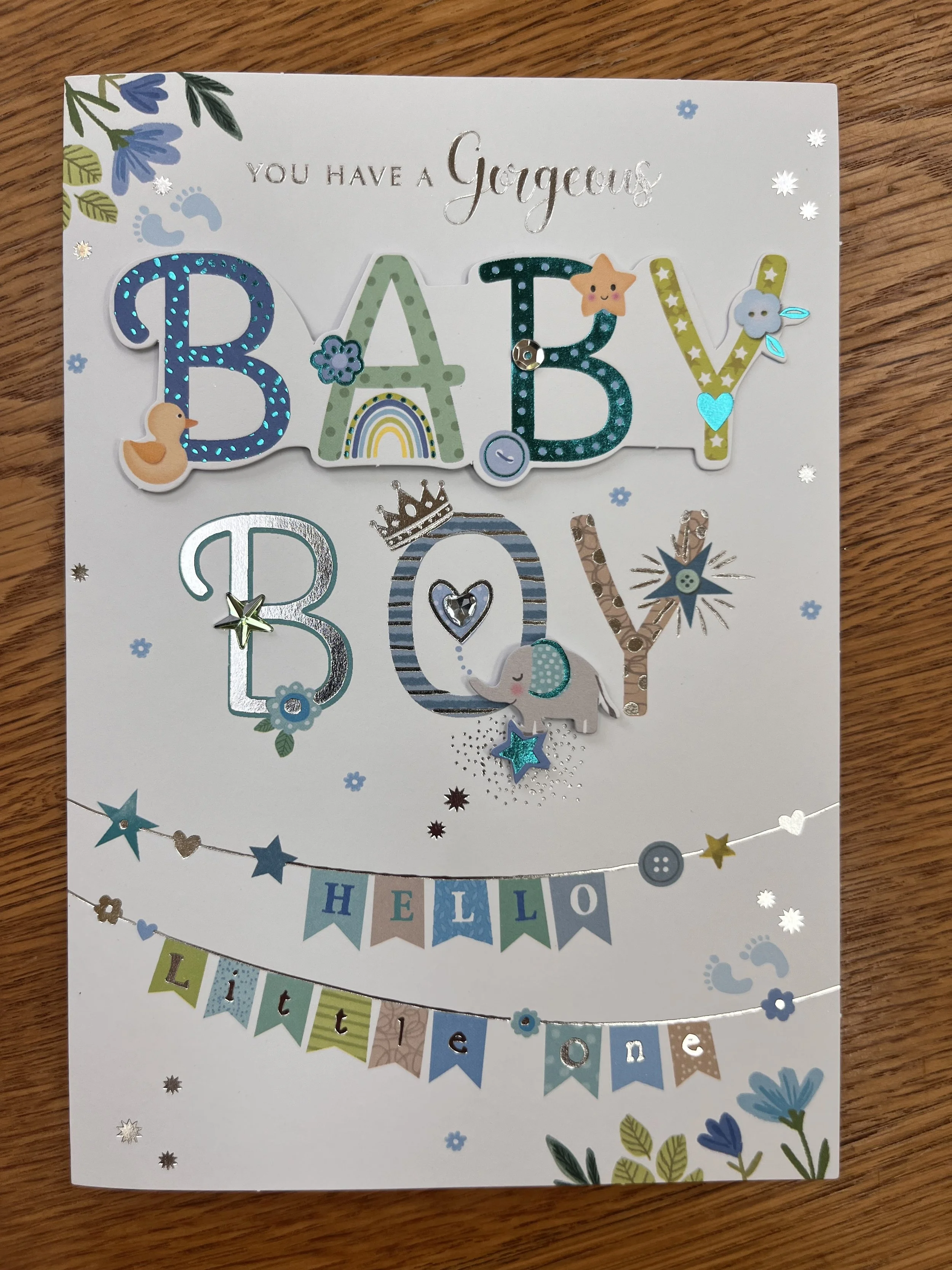 Birth of Baby Boy  Card