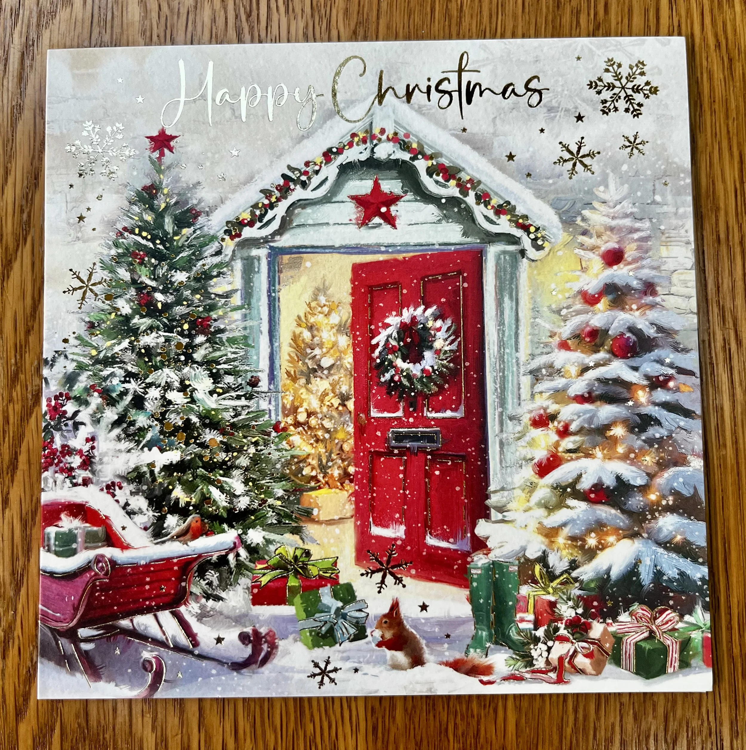Open Christmas  card