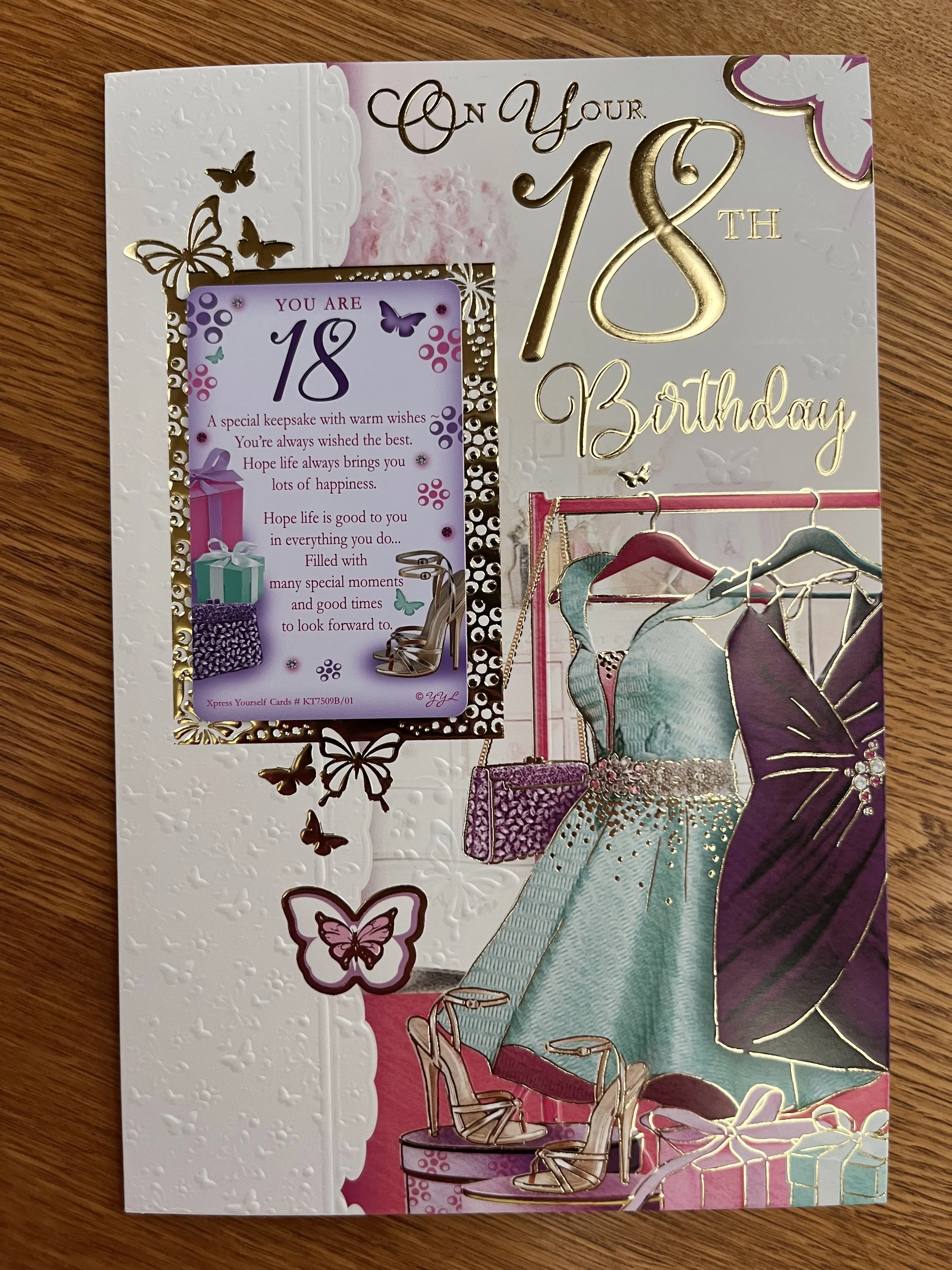 18th Birthday card