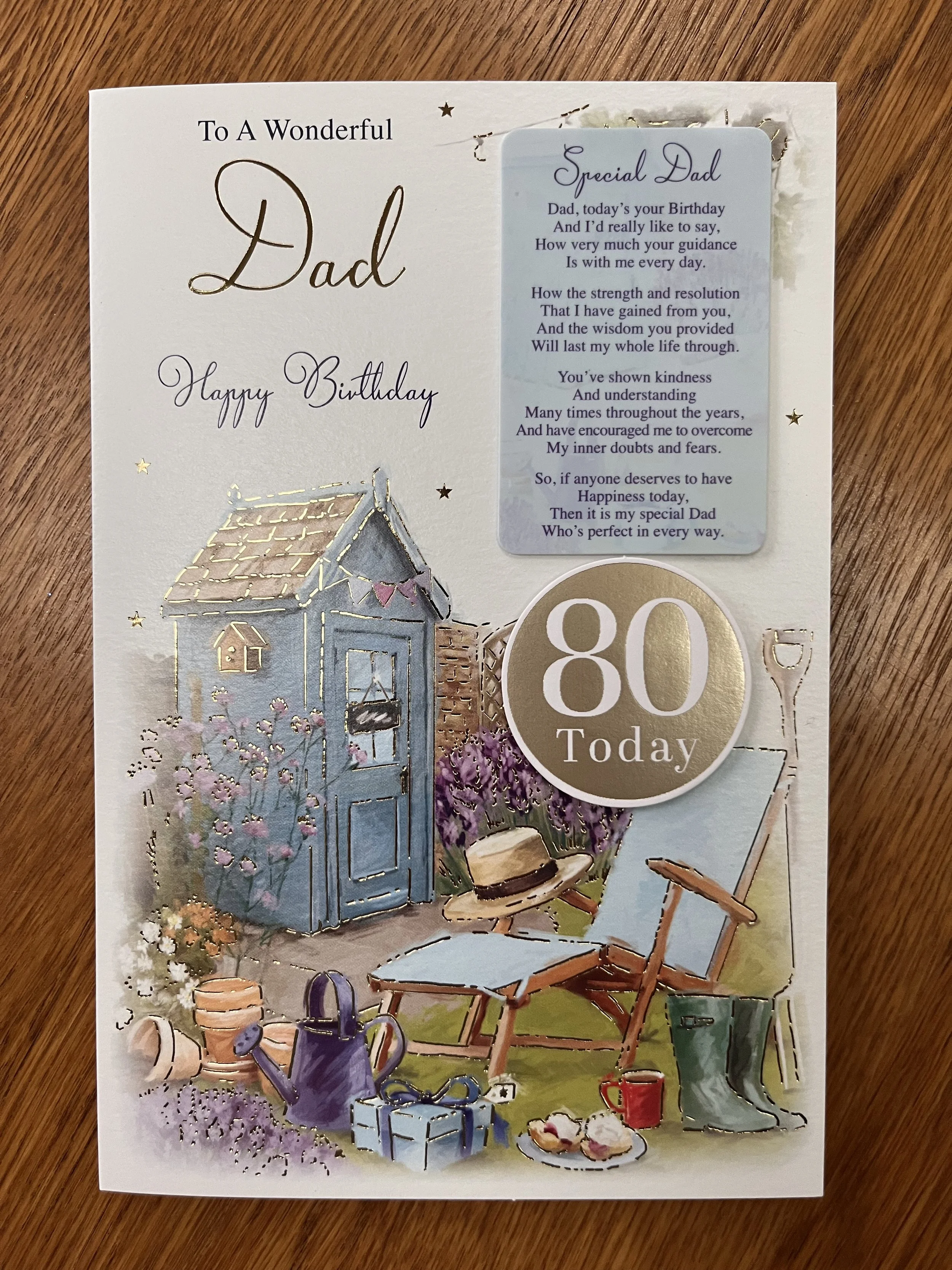 Special Dad 80th Birthday card