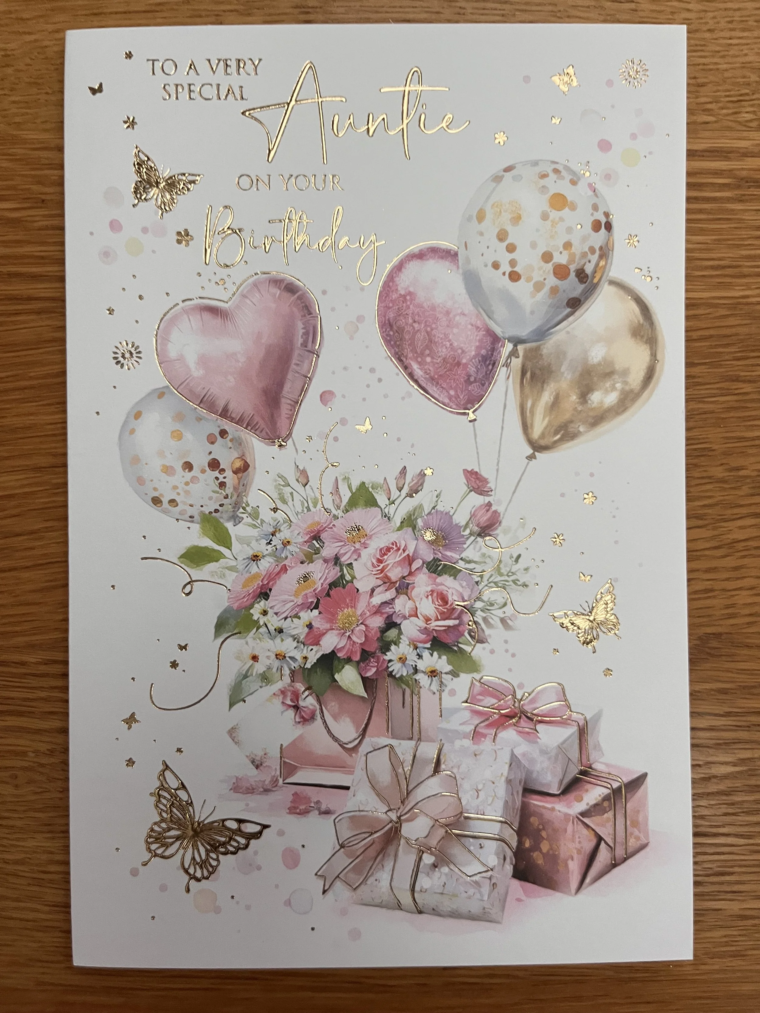 Special Auntie birthday card
