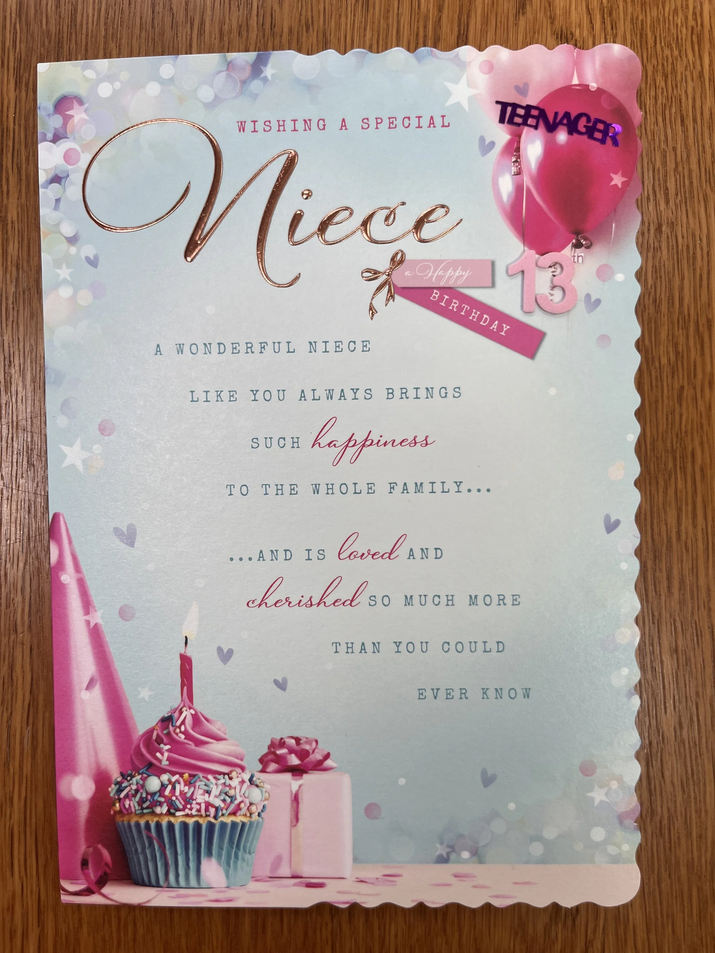 Niece 13th Birthday Card