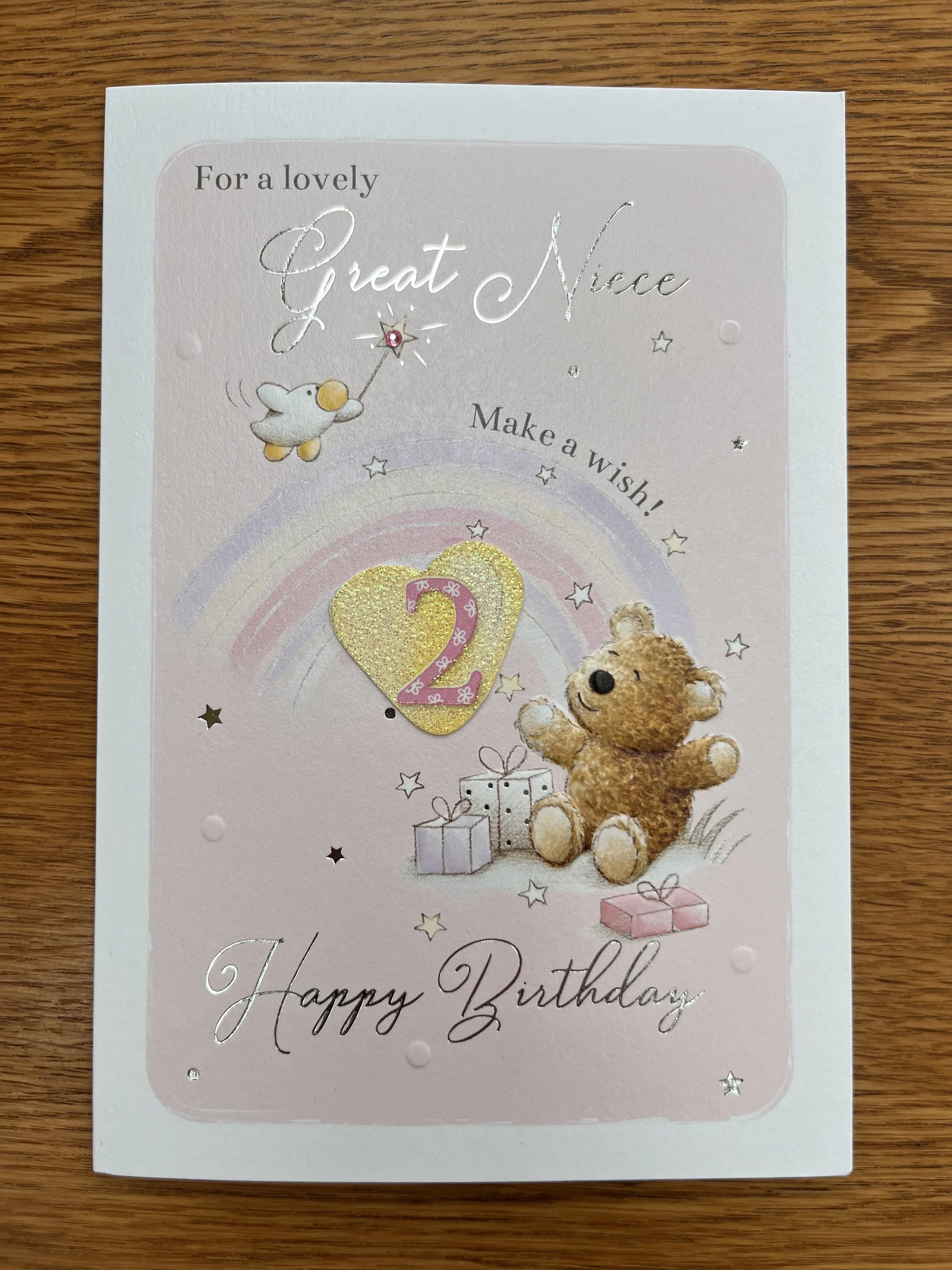 Great Niece Age 2  Birthday card