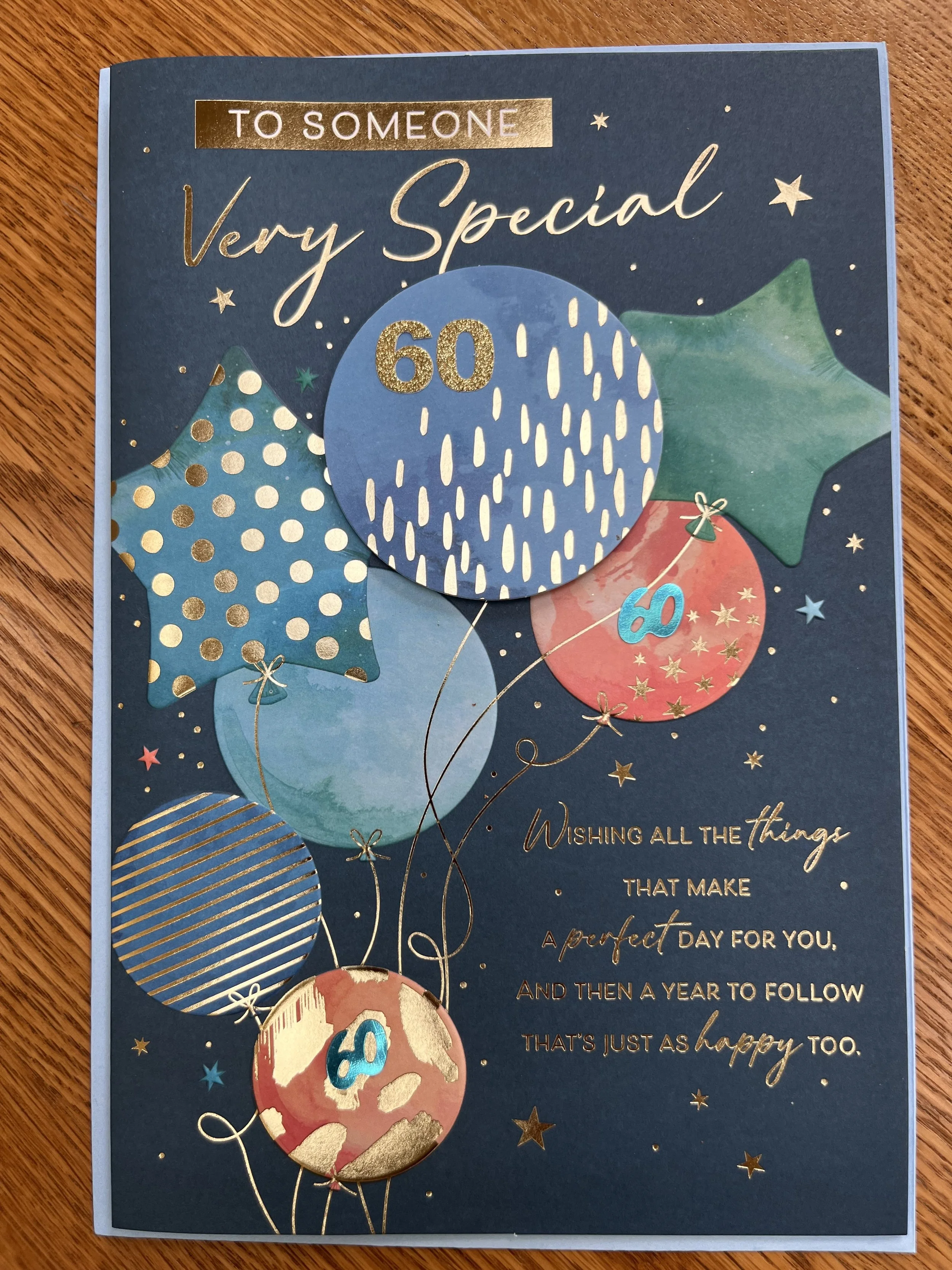 Male Someone Special 60th birthday card