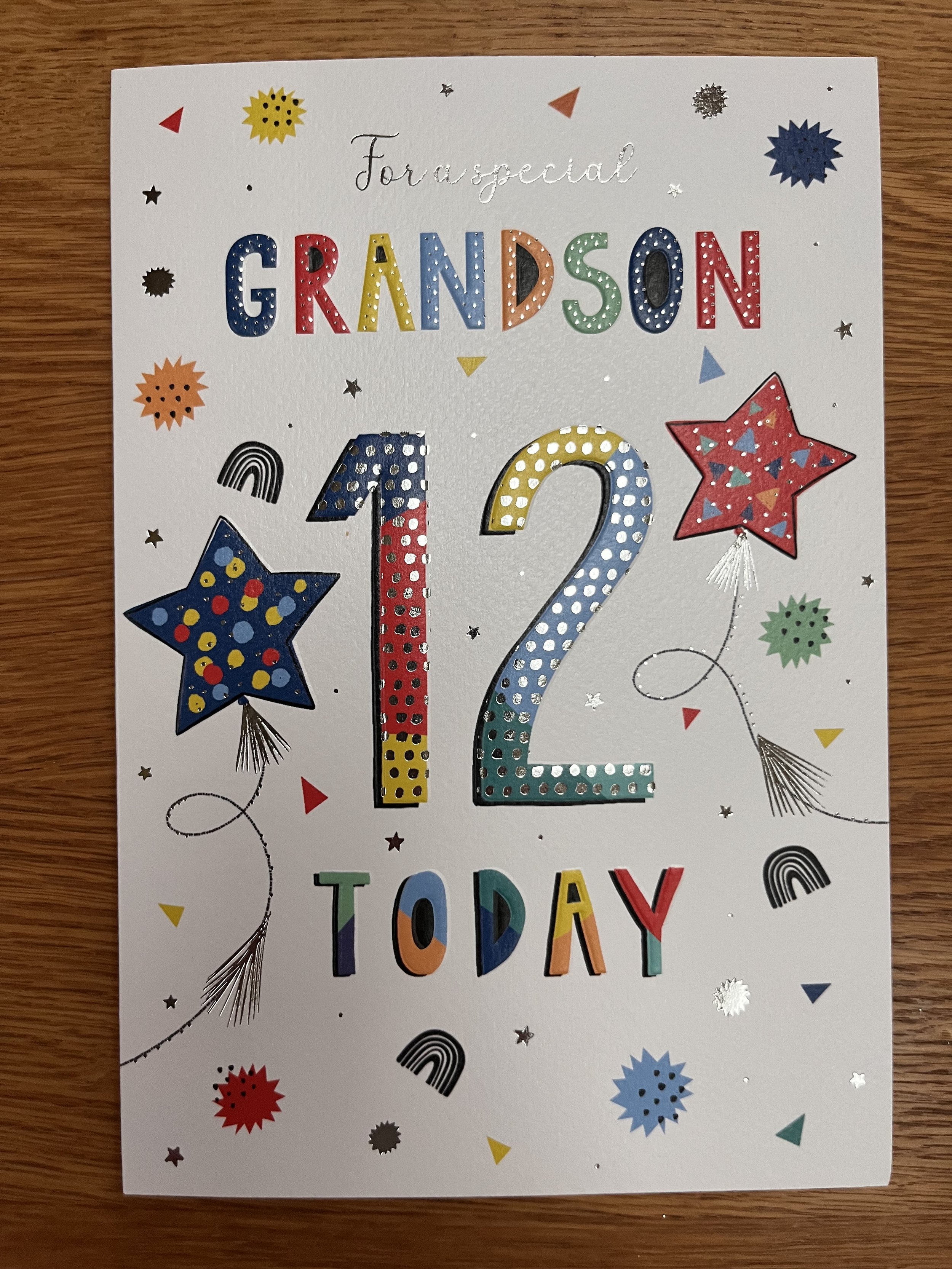 Grandson  12th birthday card