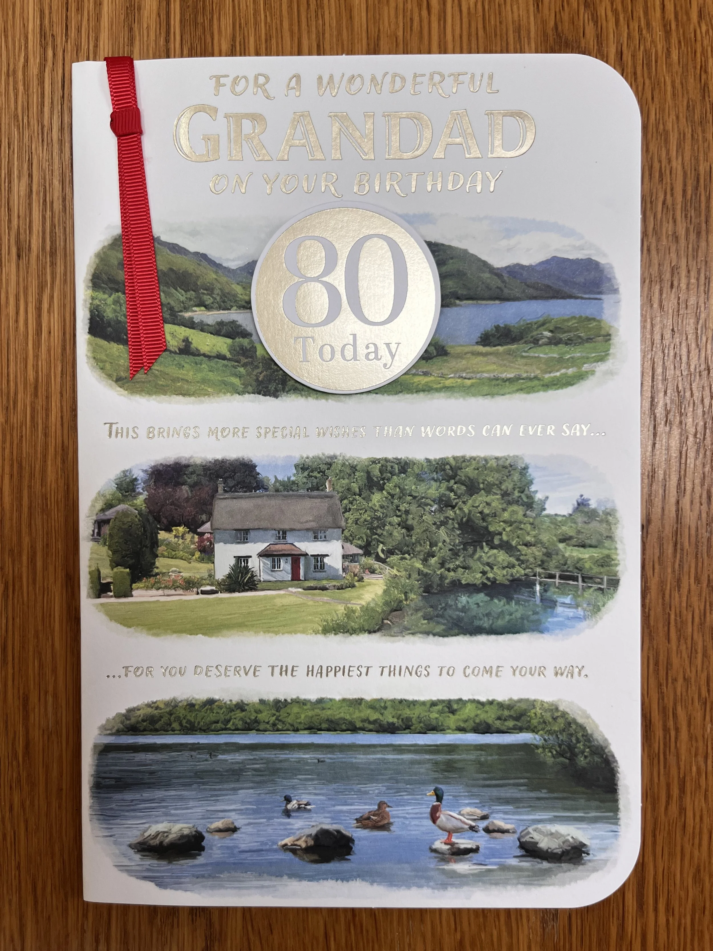 Grandad 80th birthday card