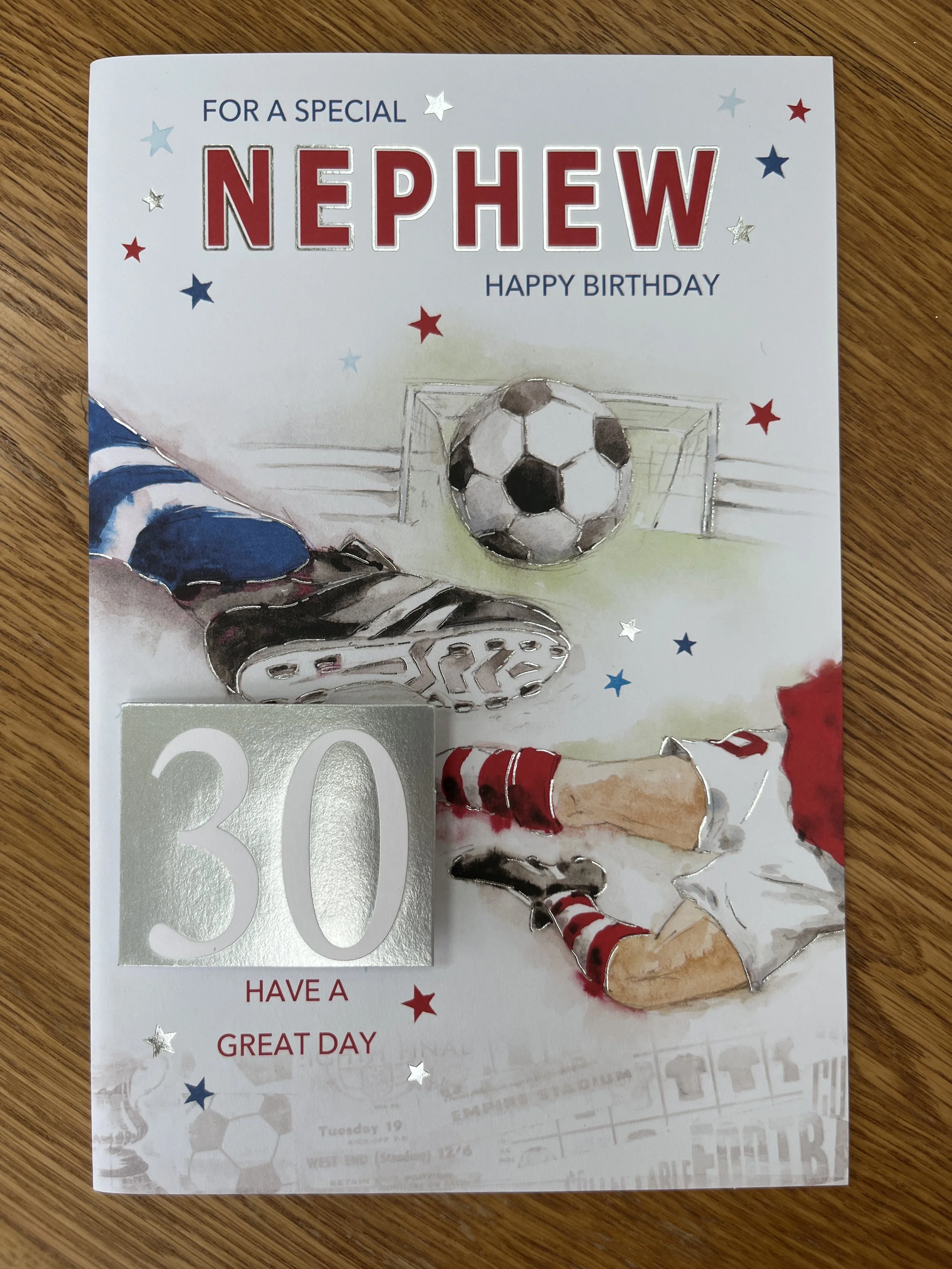 Nephew 30th birthday card