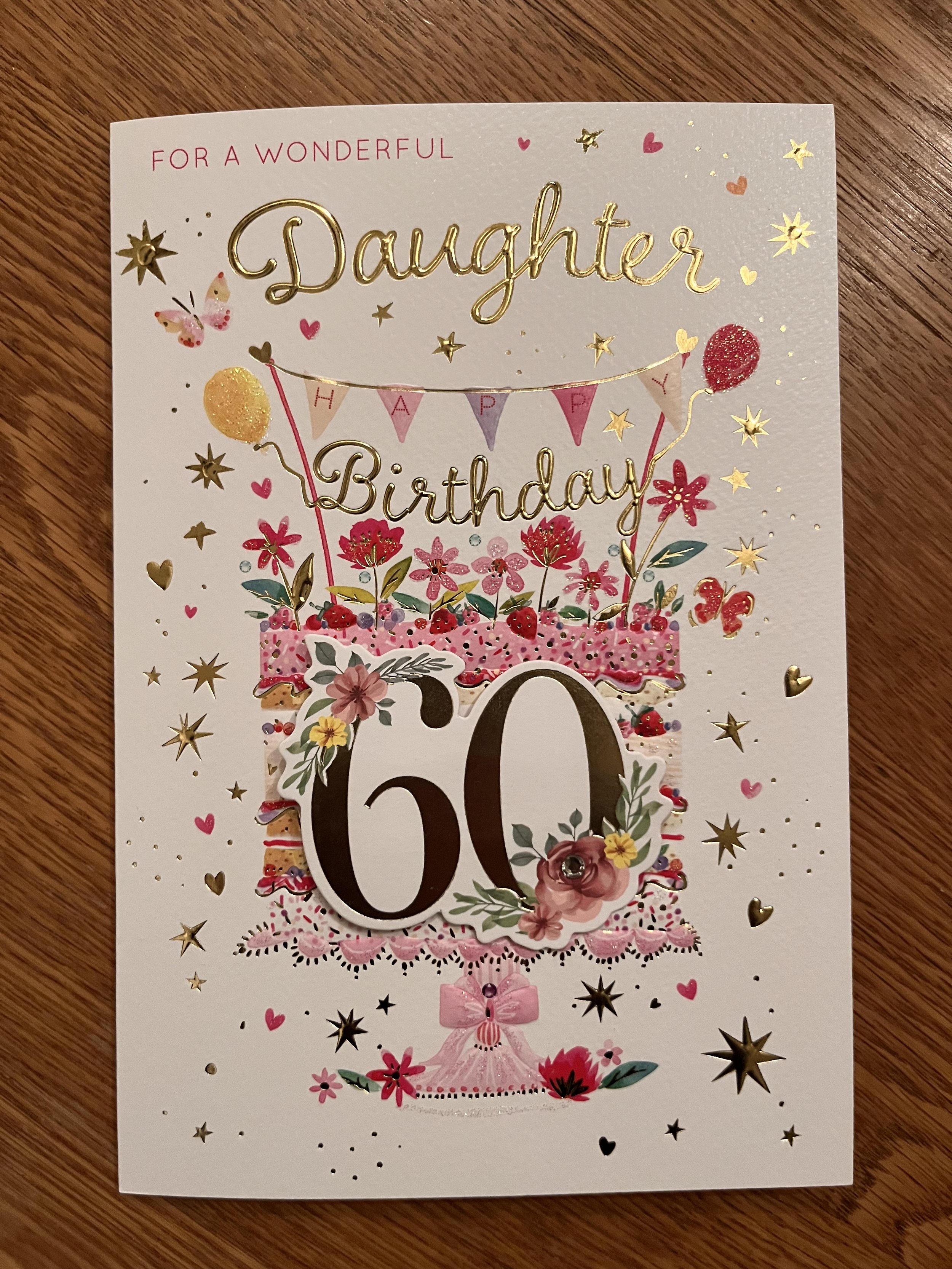 Daughter 60th Birthday card