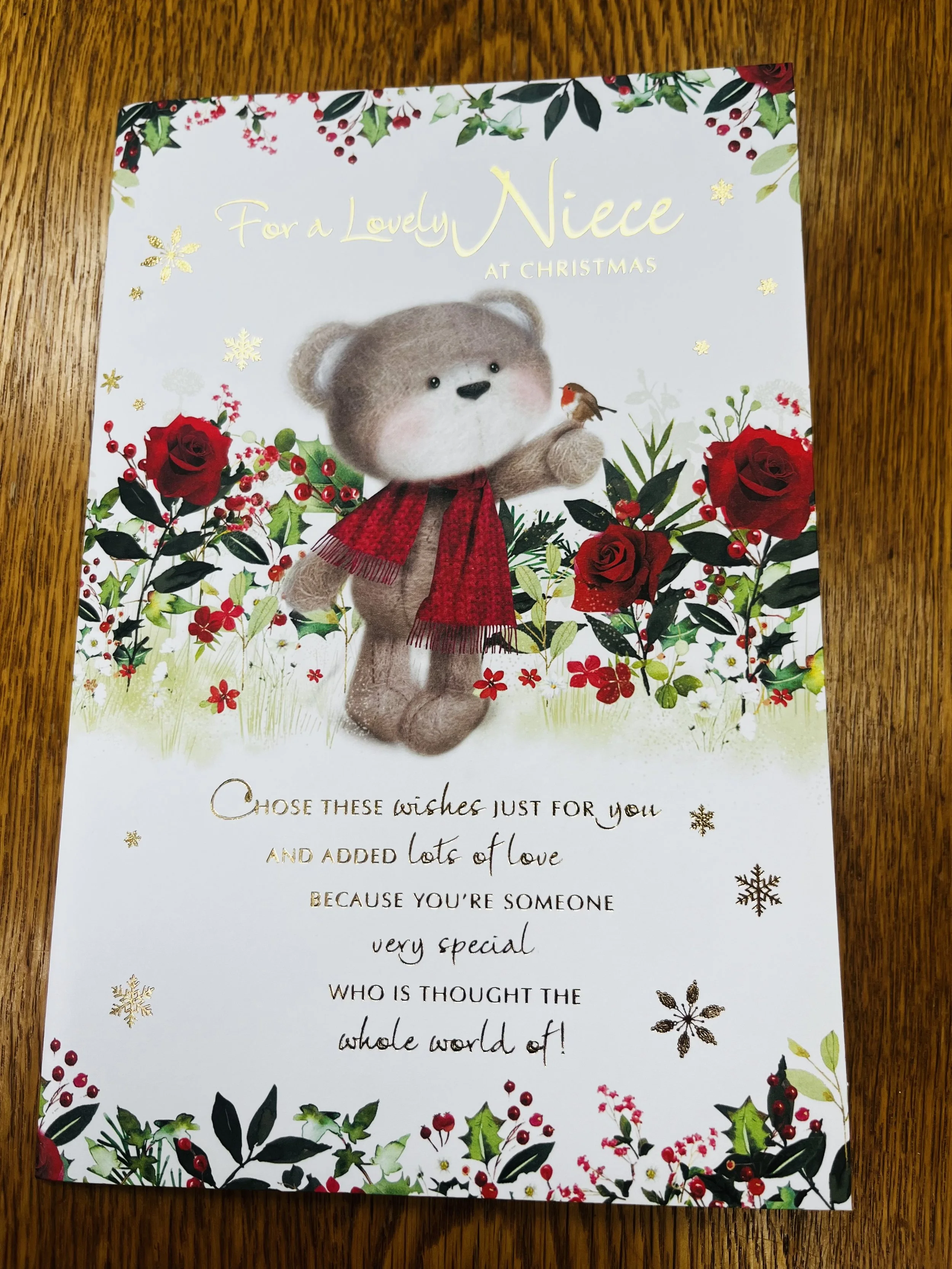 Niece christmas card