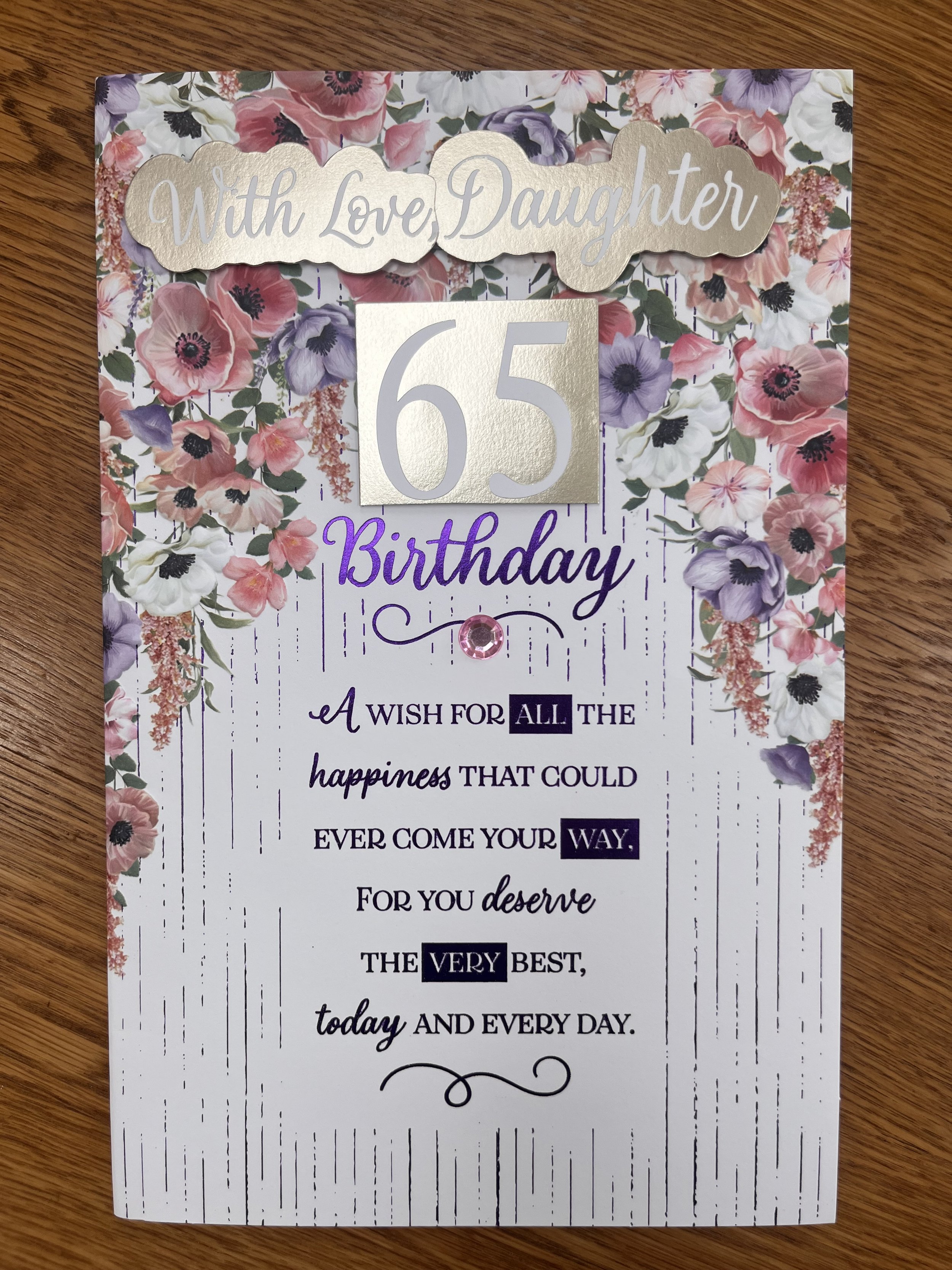 Extra Special Daughter 65th birthday card