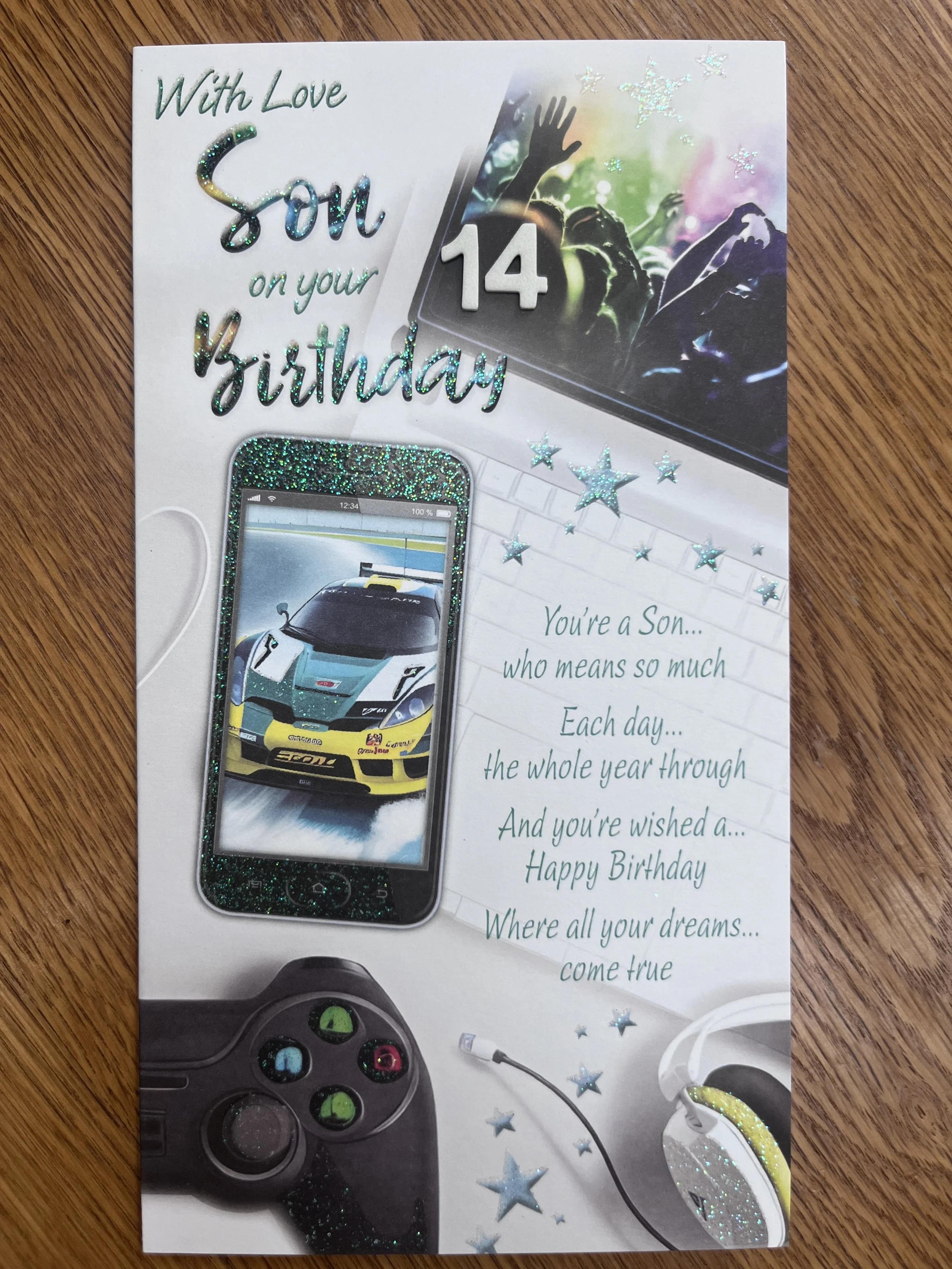 Son 14th birthday card