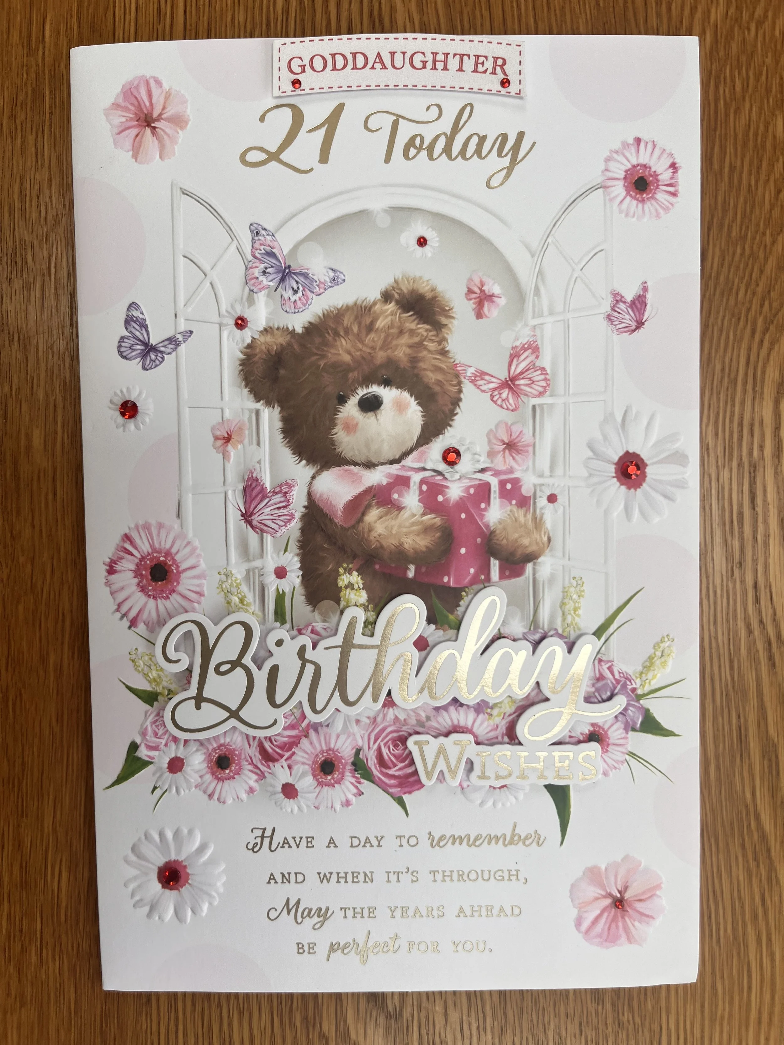 Extra Special Goddaughter 21st Birthday card