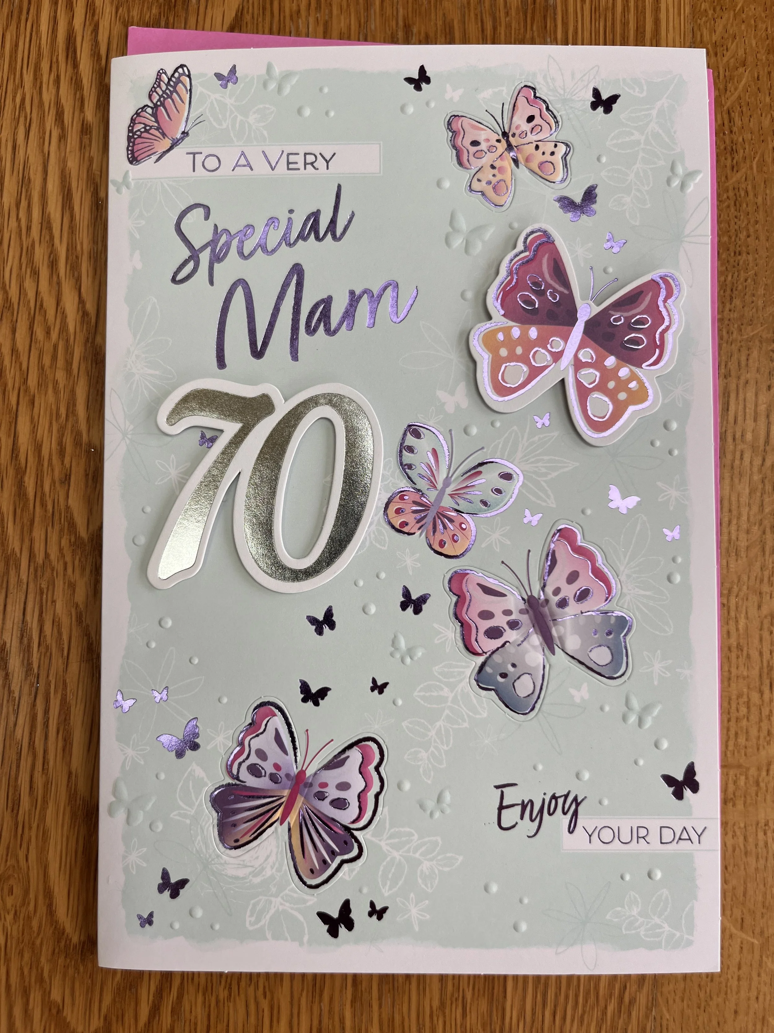 Mam 70th Birthday card