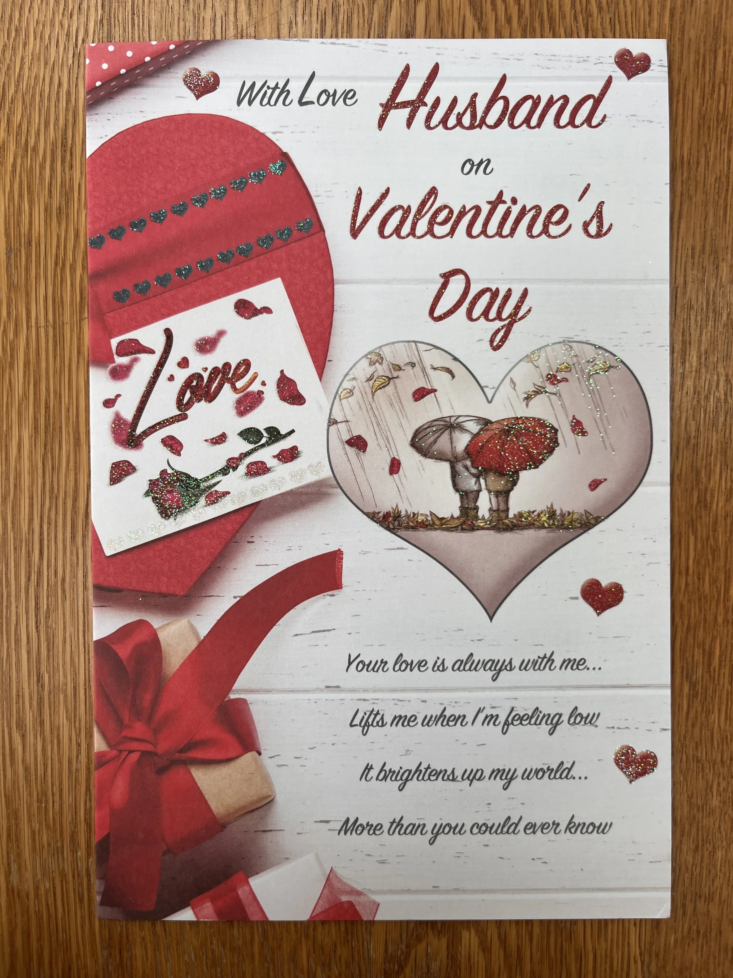 Husband Valentines day card