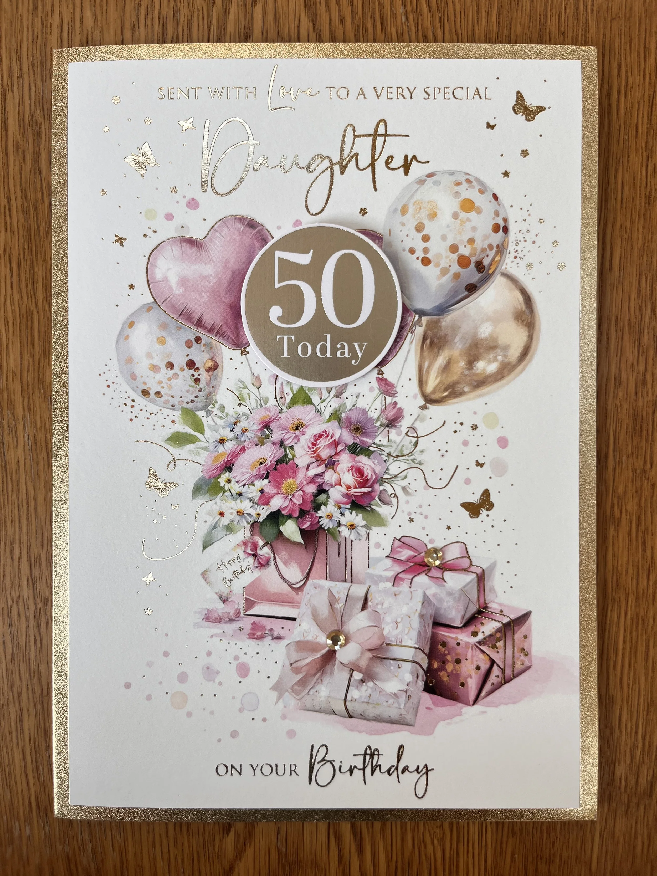Daughter 50th Birthday Card