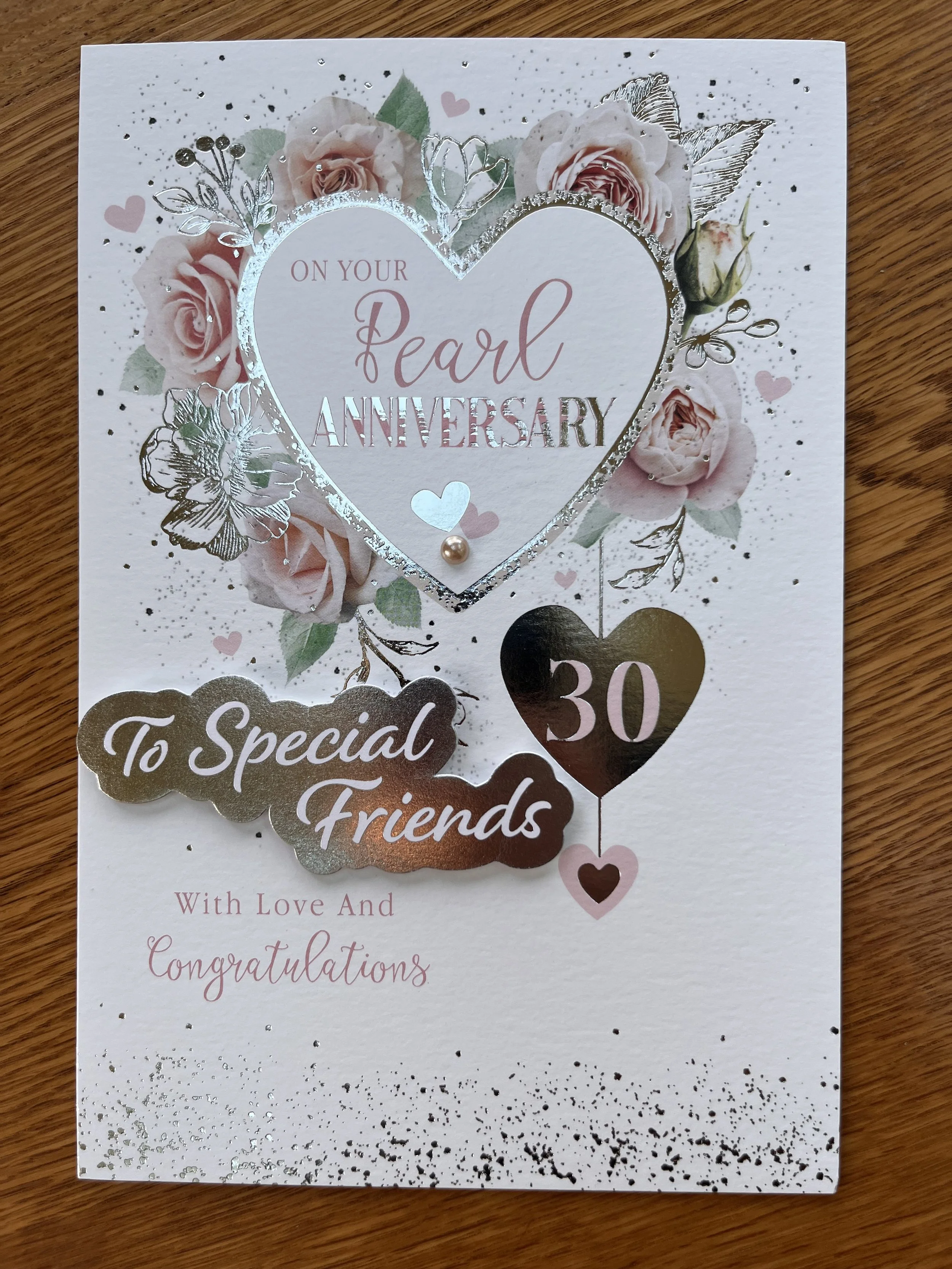 Friends Pearl anniversary  card