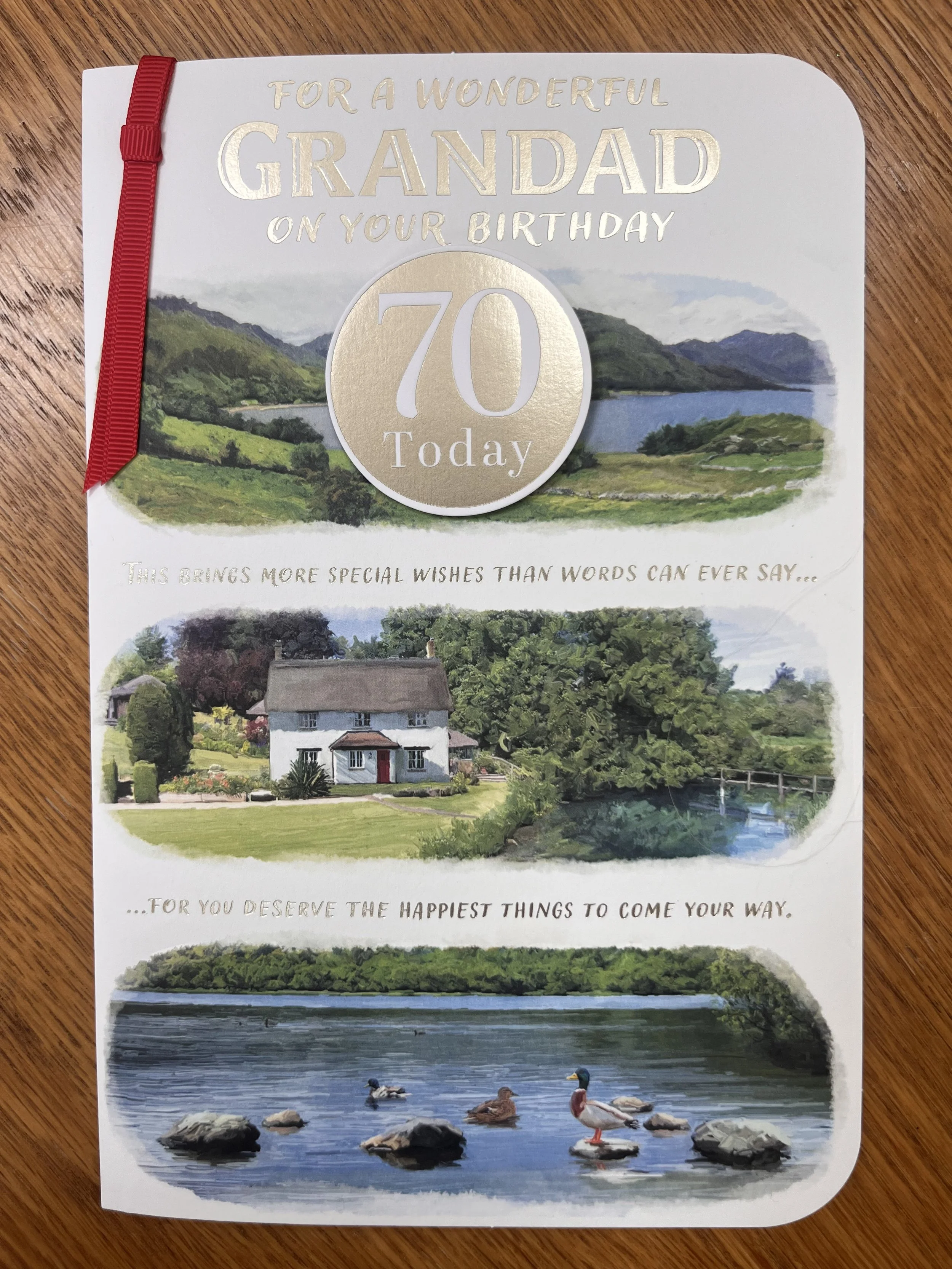 Grandad 70th birthday card