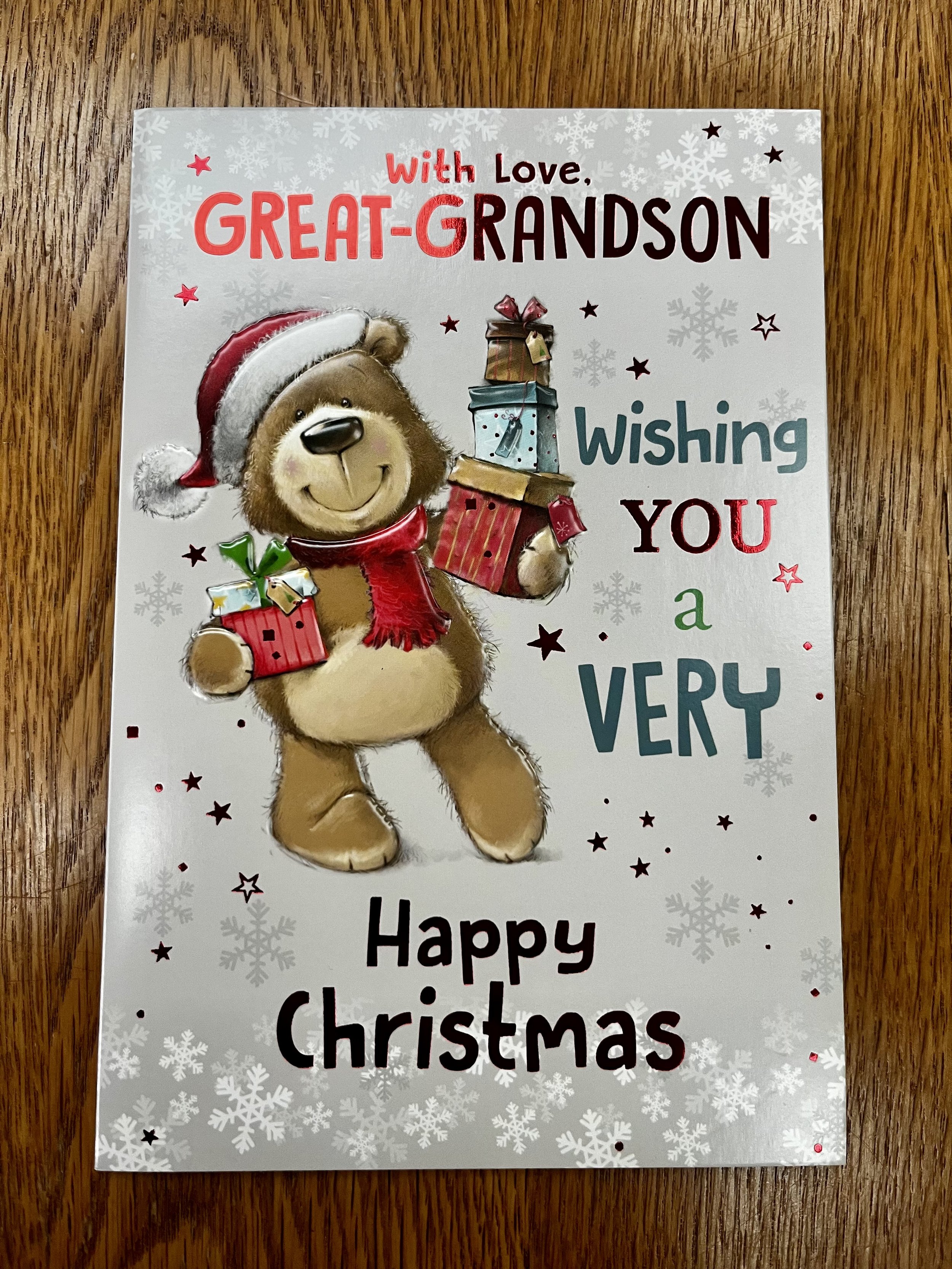 Great Grandson christmas card