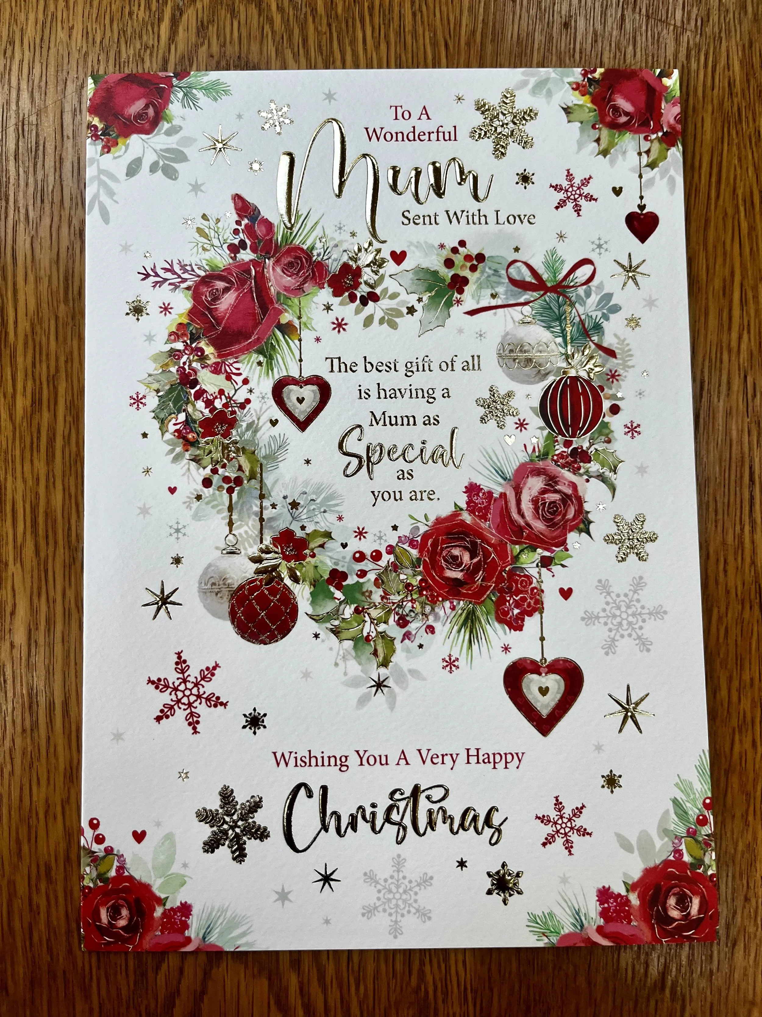 Mum christmas card