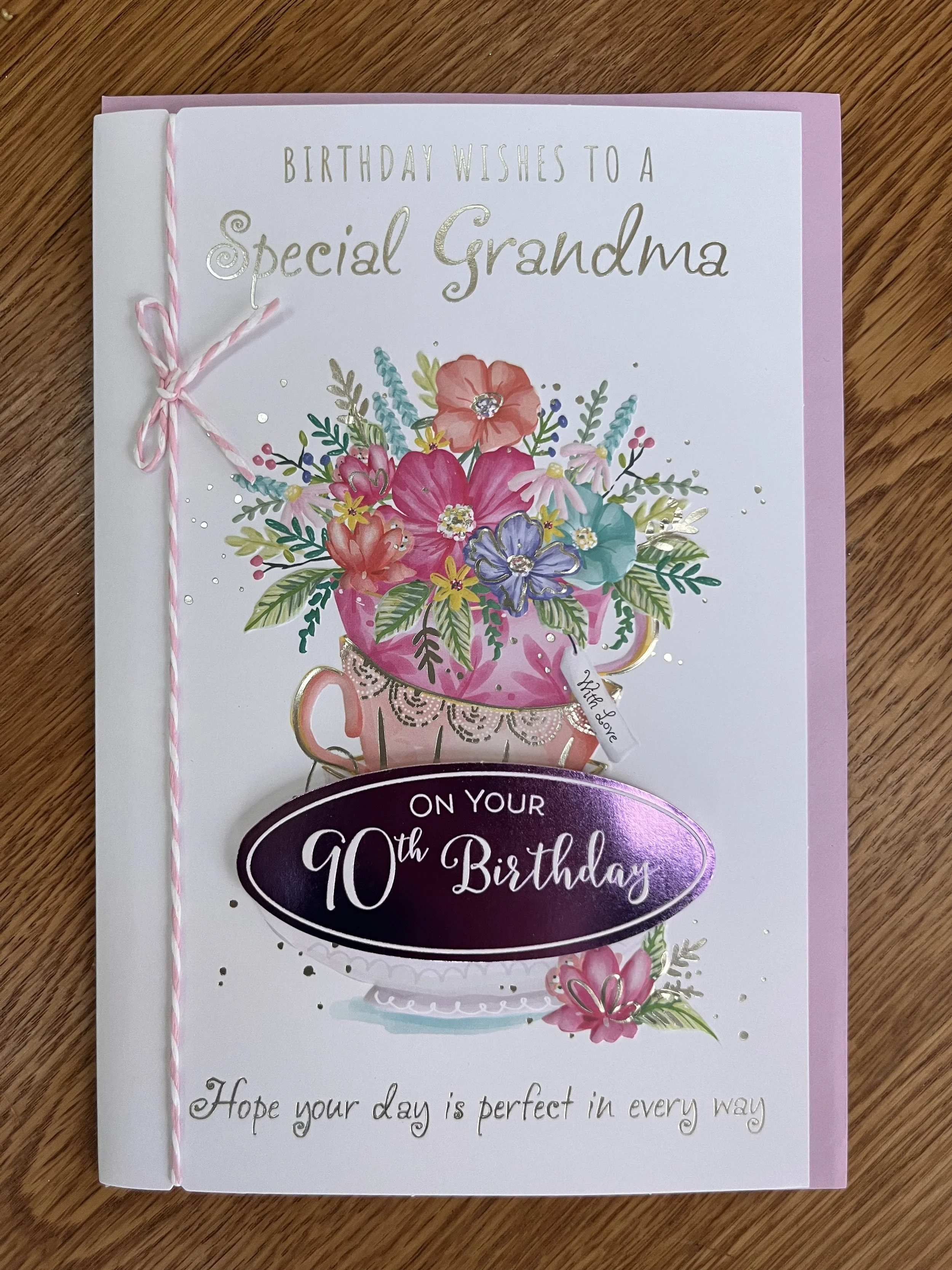 Grandma 90th Birthday card
