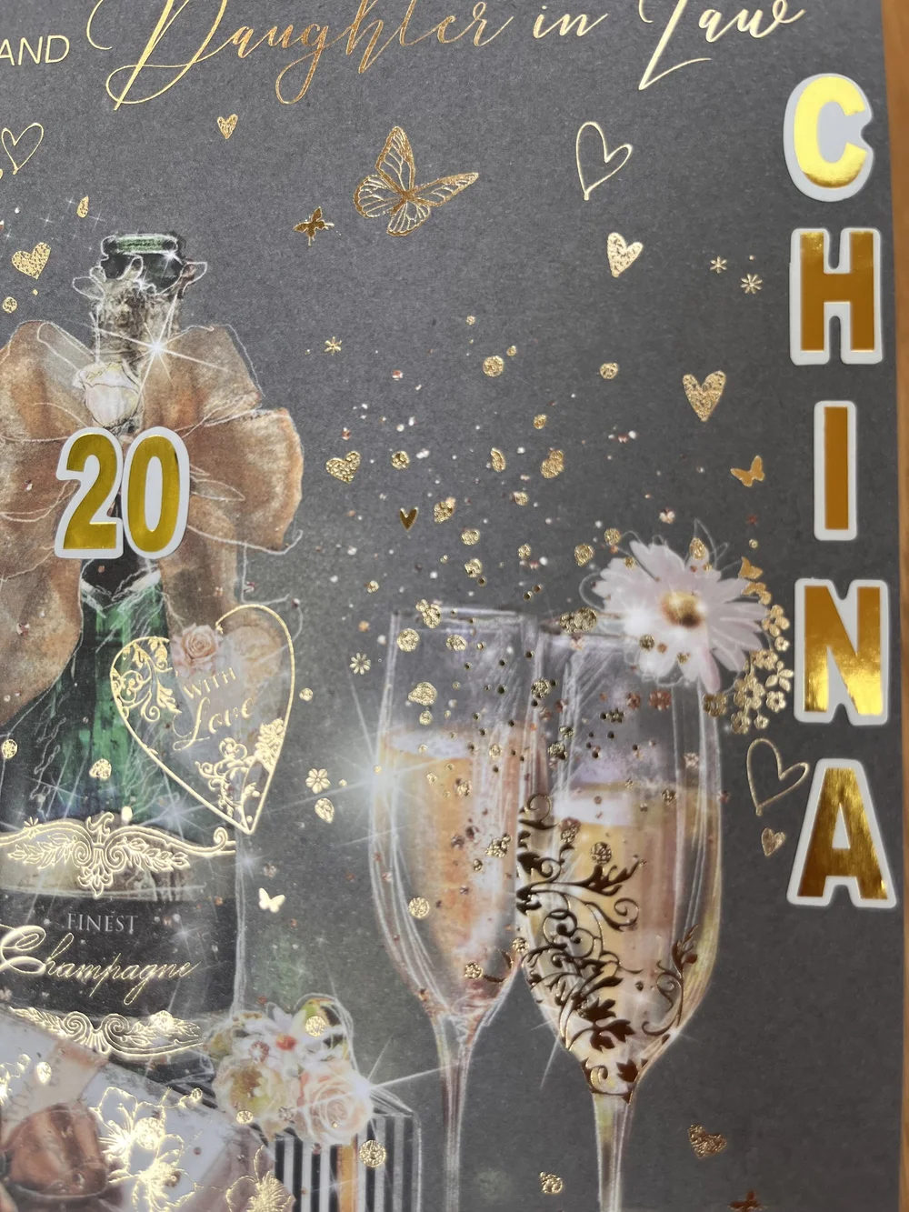 Son And Daughter In Law 20th Anniversary Card - Special Thoughts