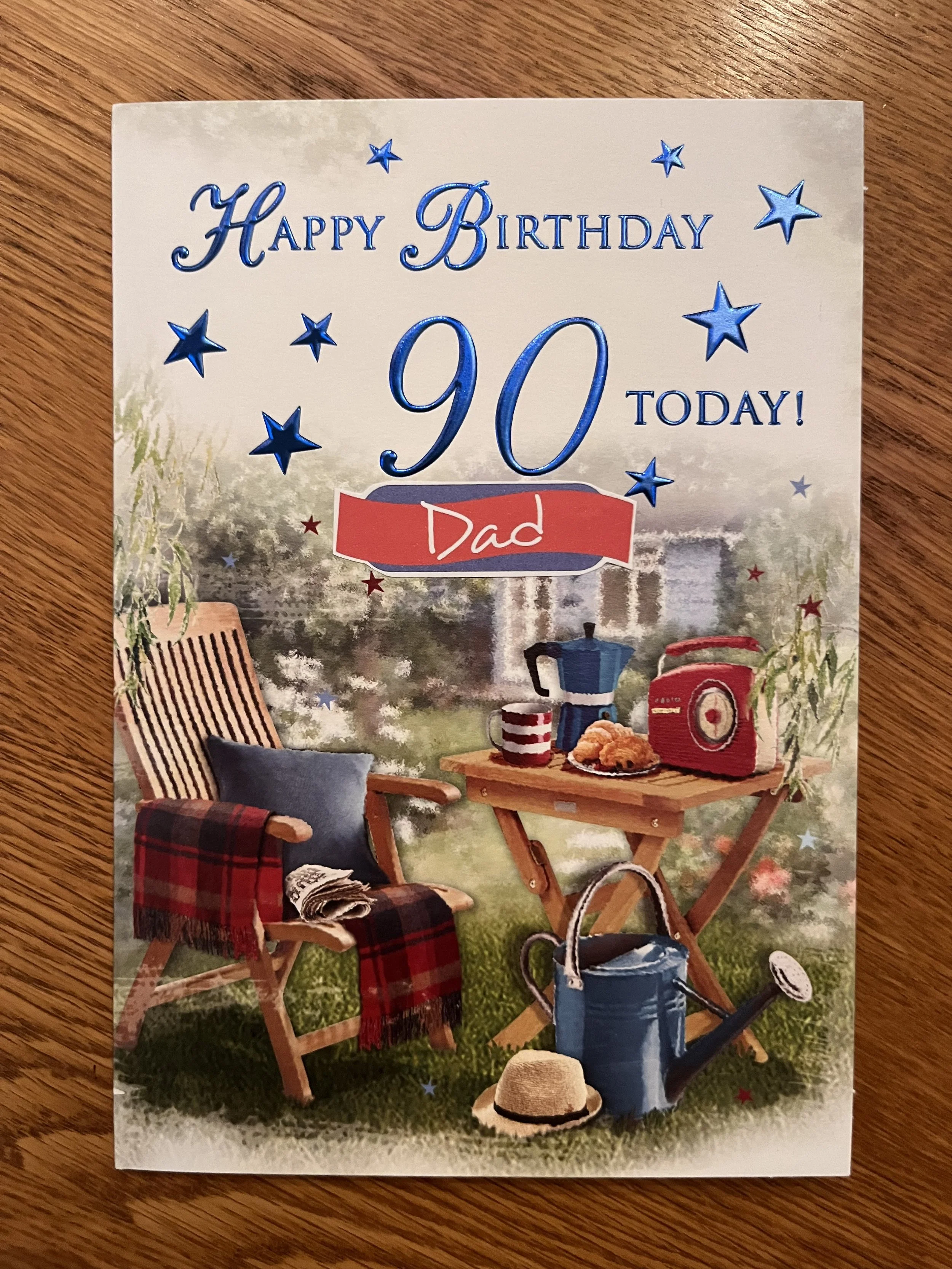 Dad 90th birthday card