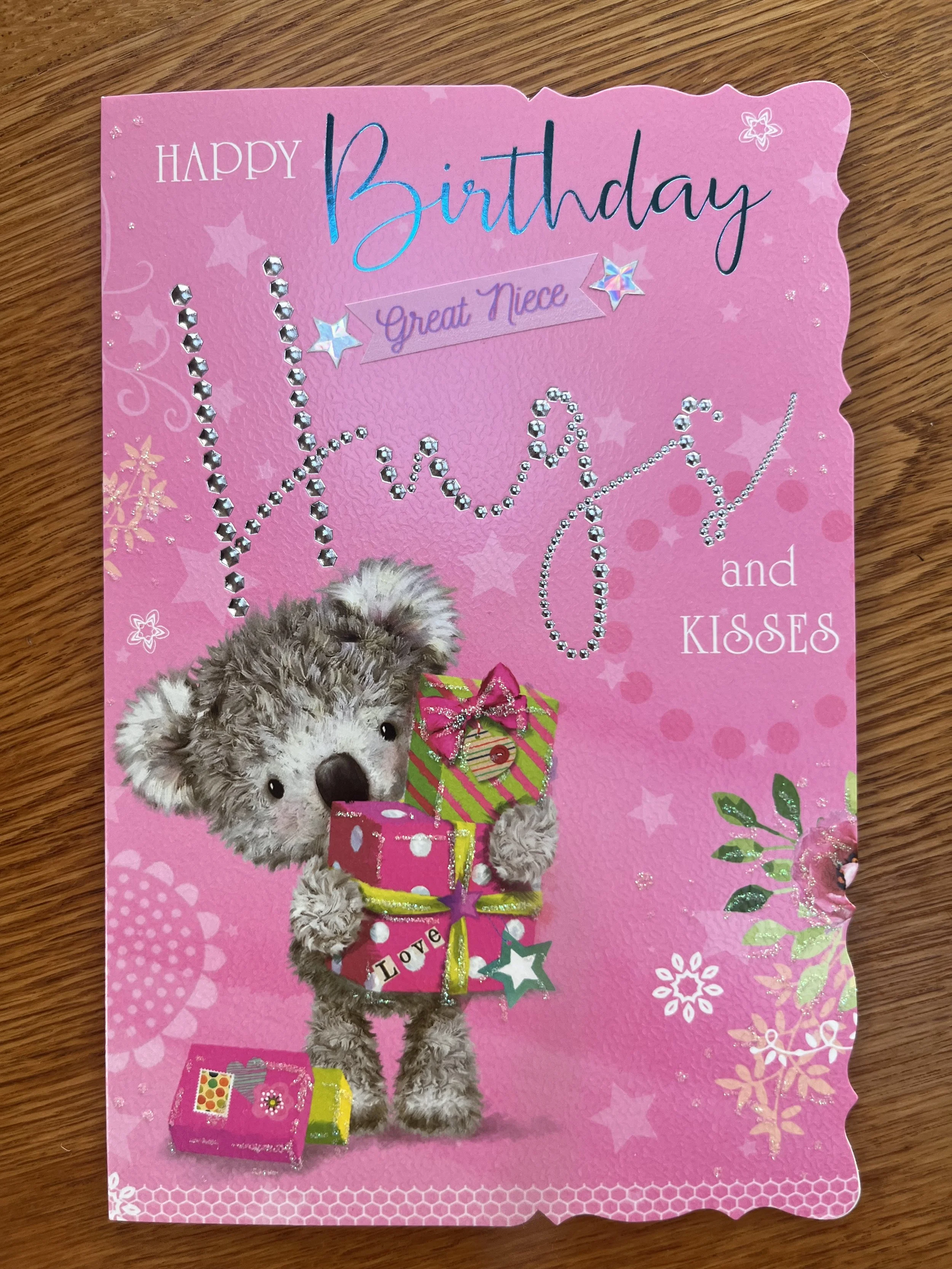 Great Niece Birthday card