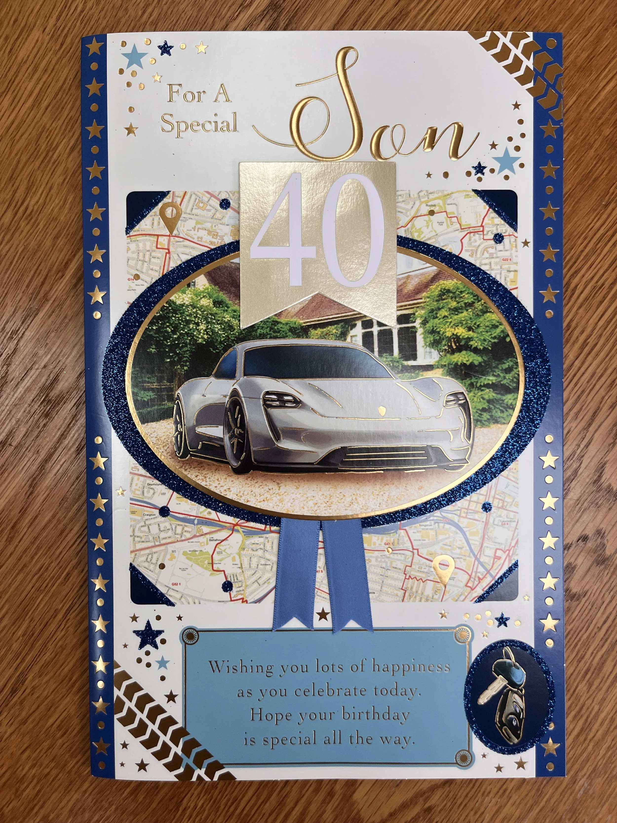 Extra Special Son 40th birthday card