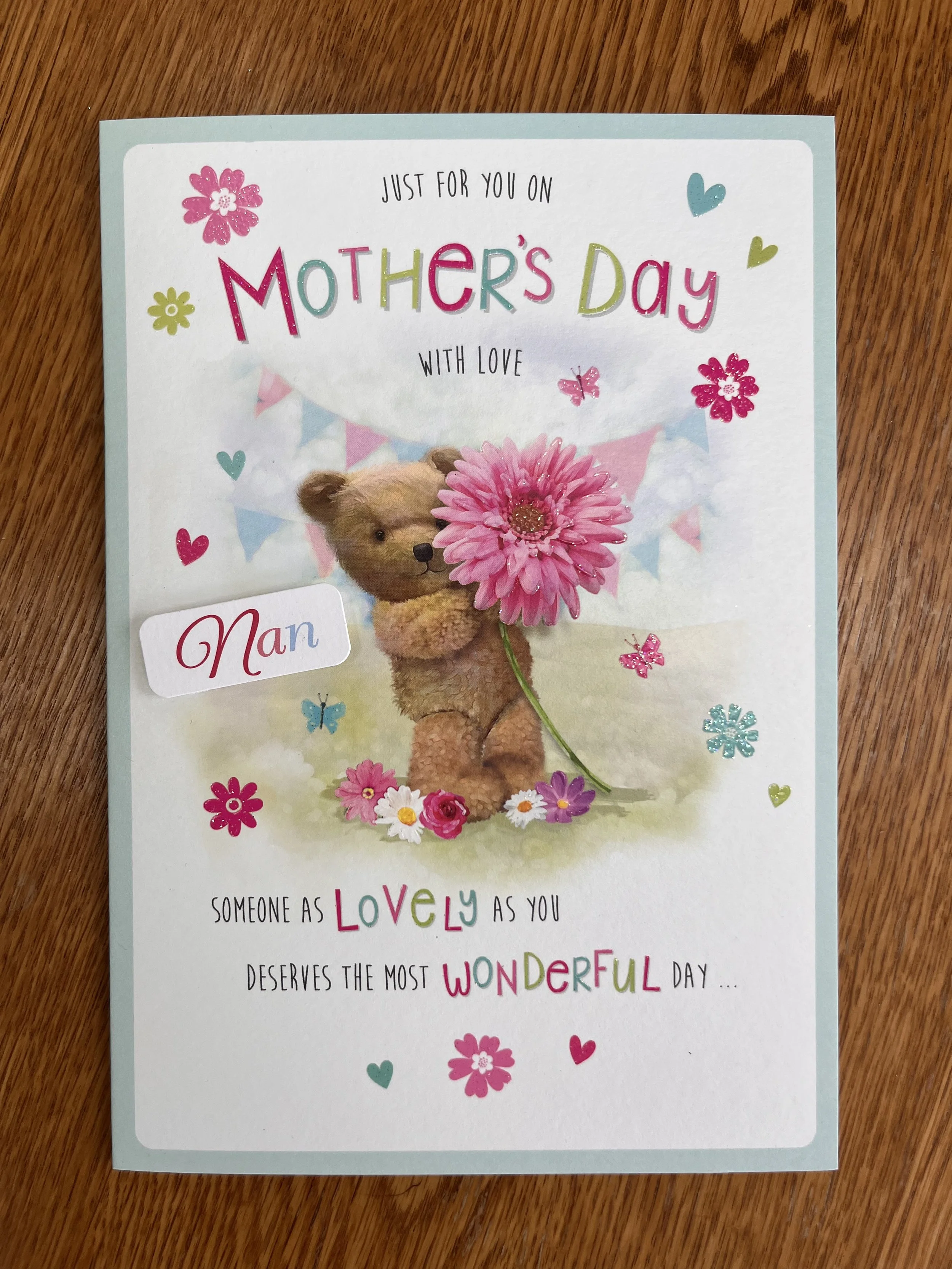 Nan  Mother day card